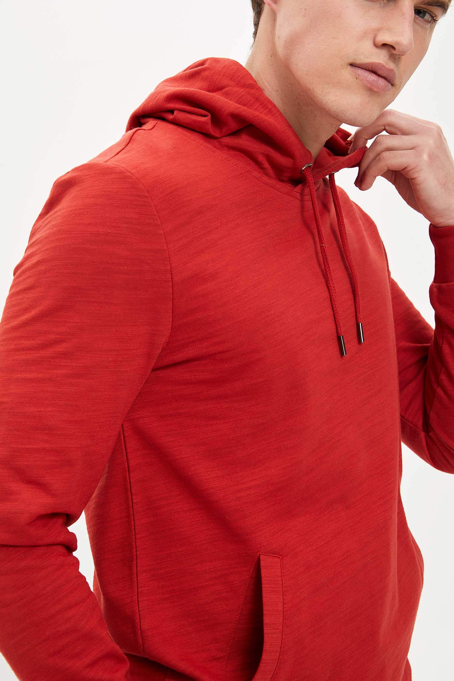 Defacto Kapüşonlu Slim Fit Sweatshirt. 4