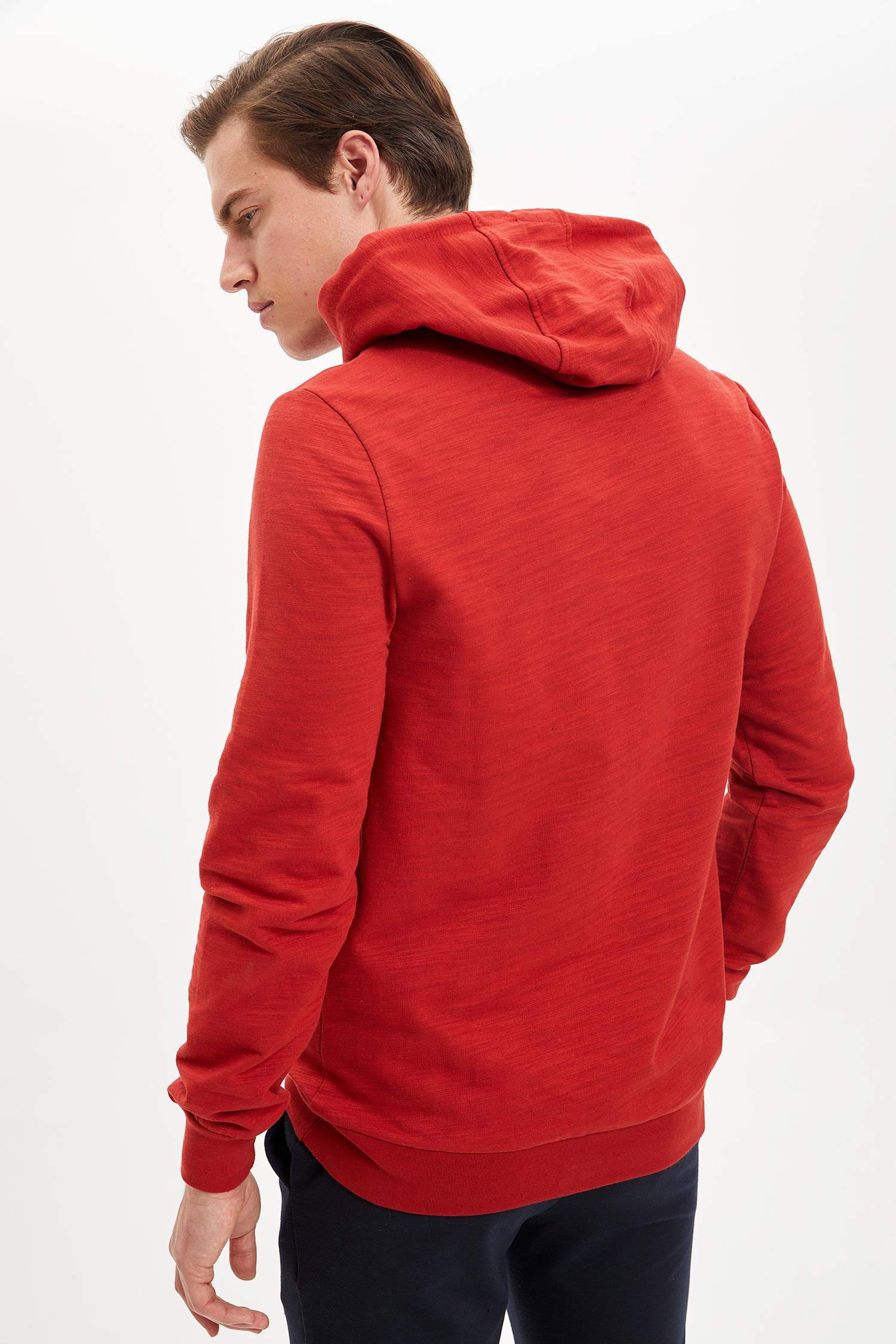 Defacto Kapüşonlu Slim Fit Sweatshirt. 5