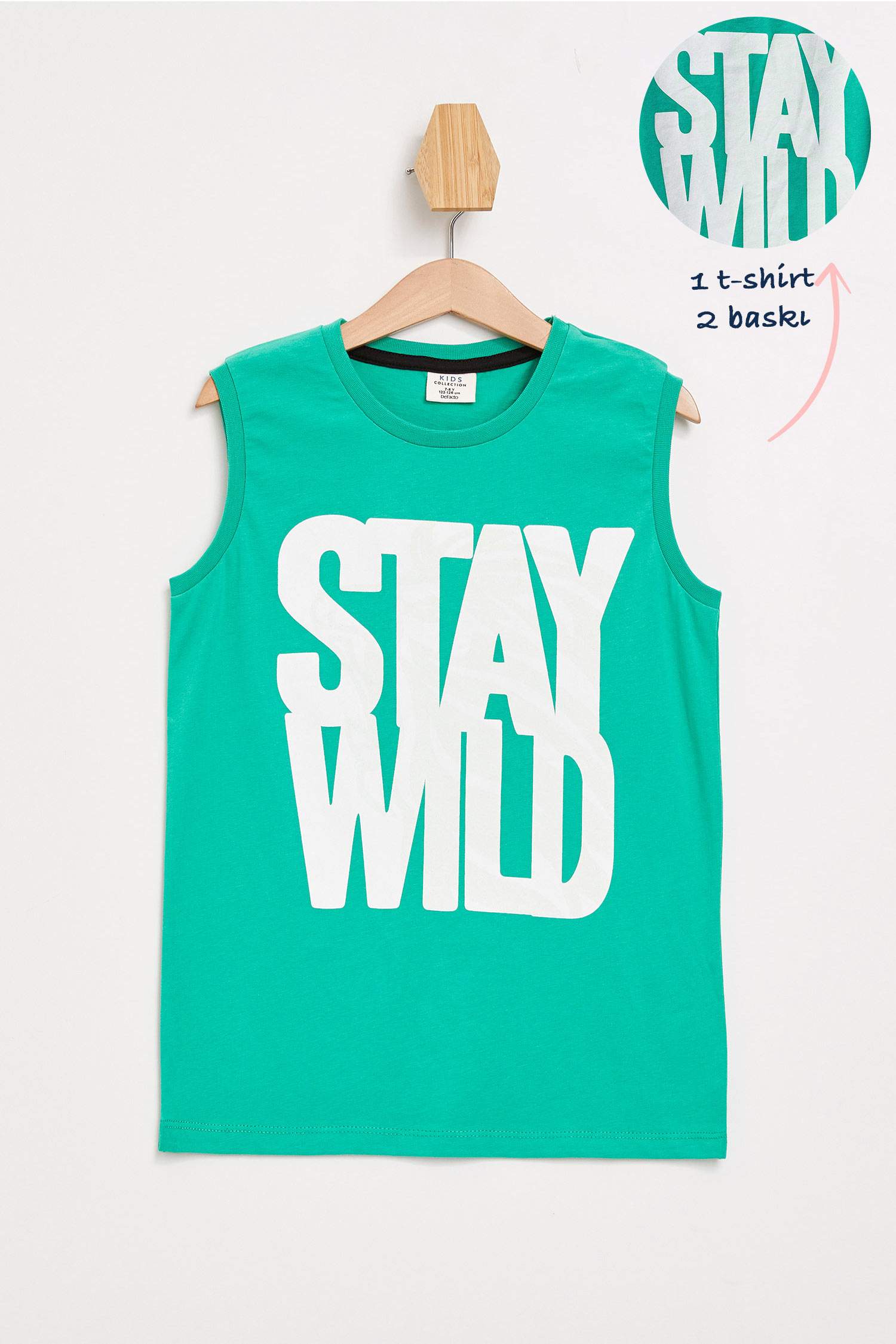 Defacto Karanlıkta Parlayan Baskılı T-shirt. 1