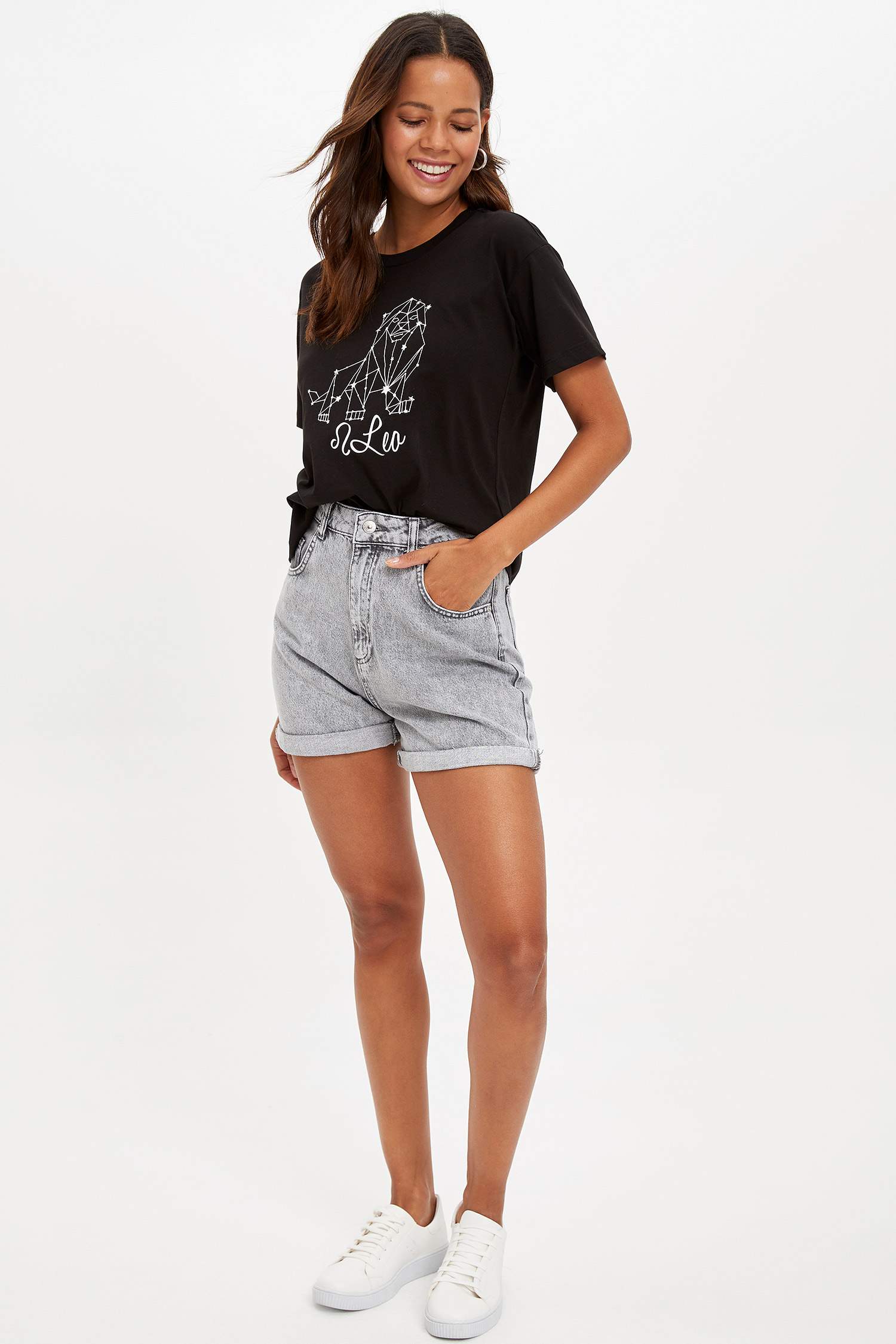 Defacto Aslan Burcu Baskılı T-shirt. 2