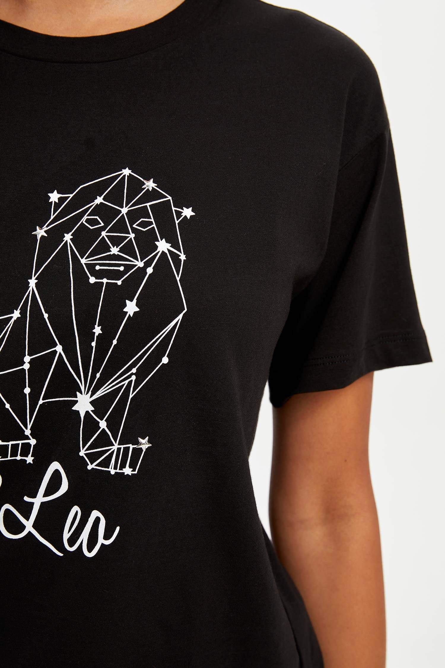 Defacto Aslan Burcu Baskılı T-shirt. 3