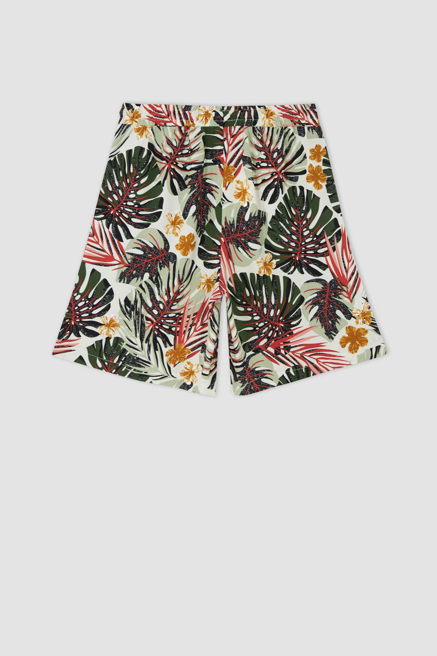 Relax Fit Tropic Print Mini Short