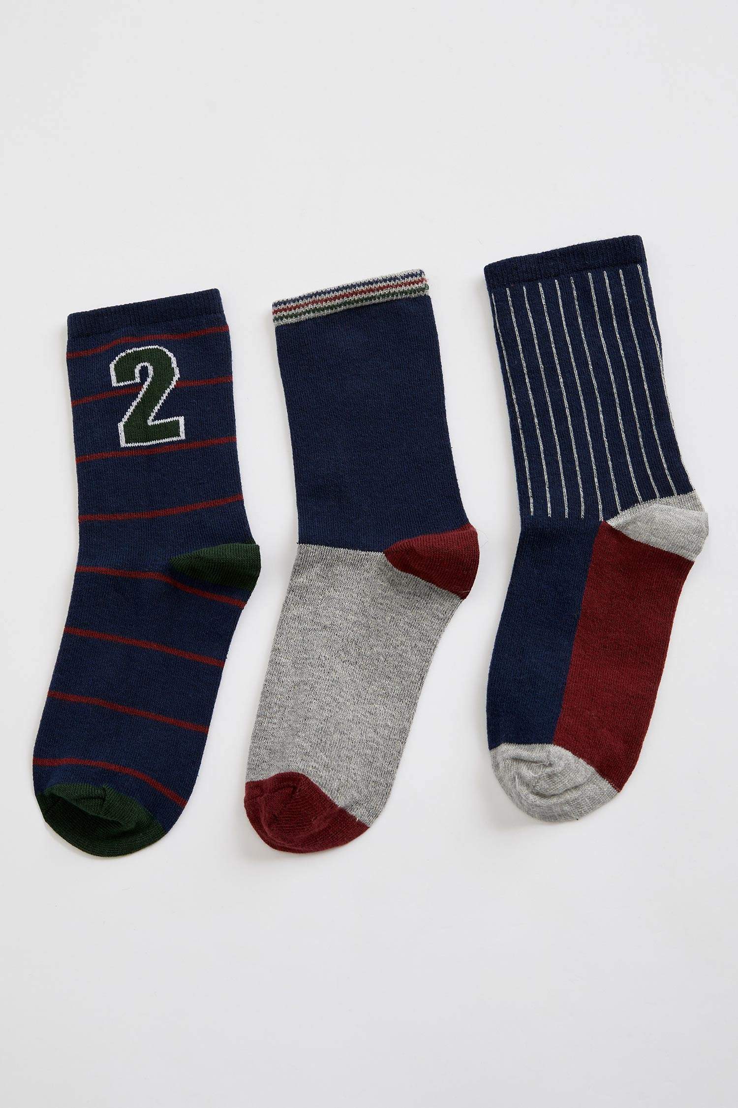 Defacto 3'lü Uzun Çorap. 1