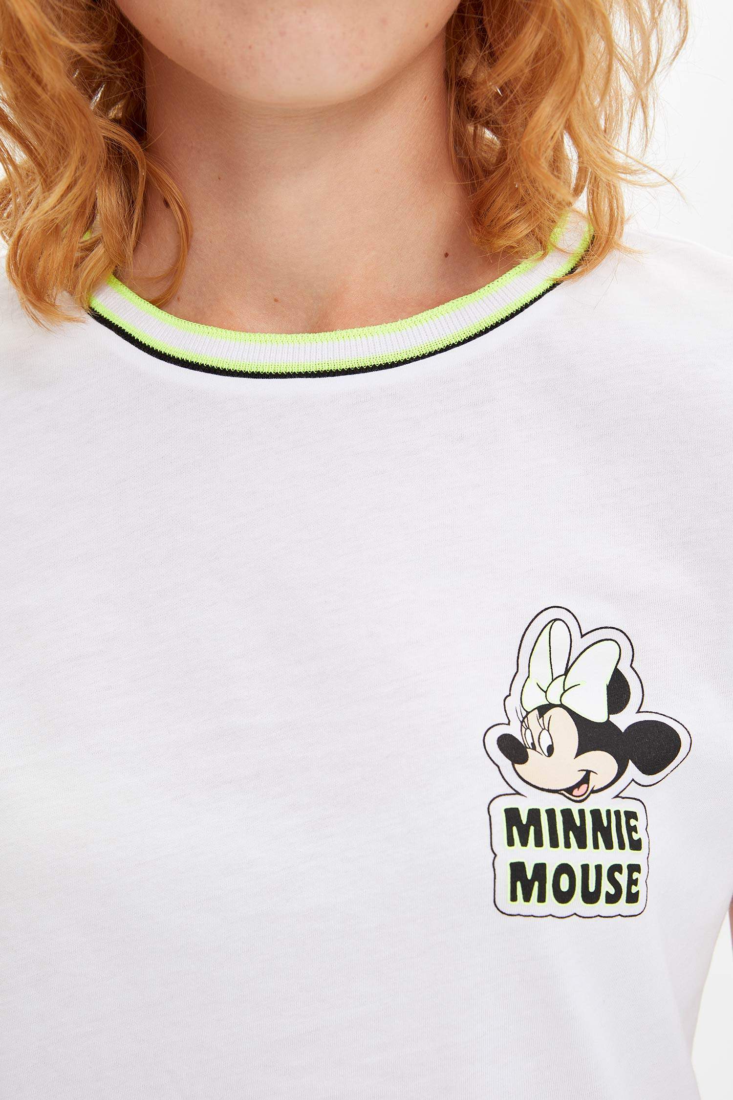 Defacto Mickey Mouse Lisanslı T-shirt. 4
