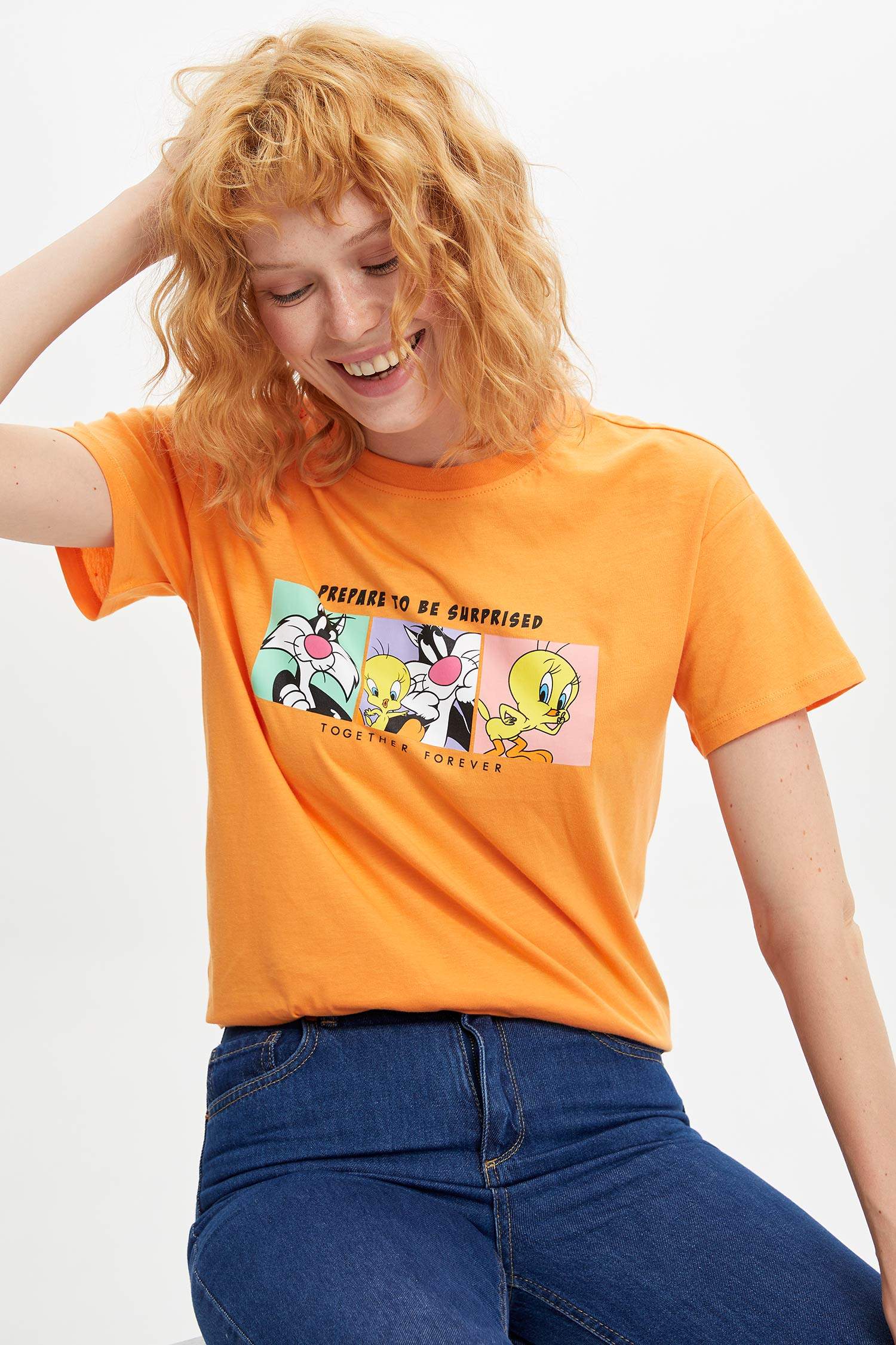 Defacto Looney Tunes Lisanslı T-shirt. 6