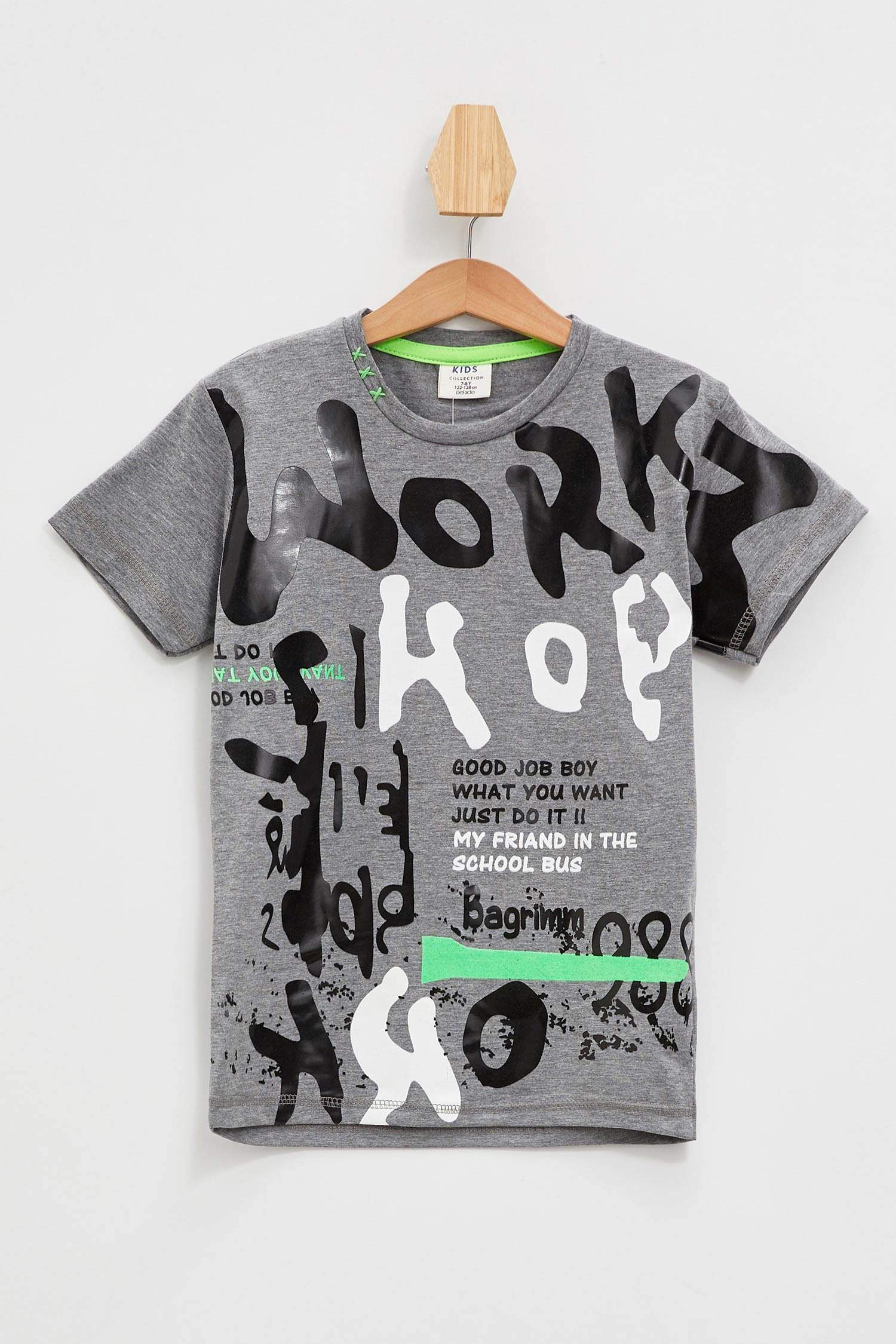 Defacto Baskılı Kısa Kollu T-shirt. 4