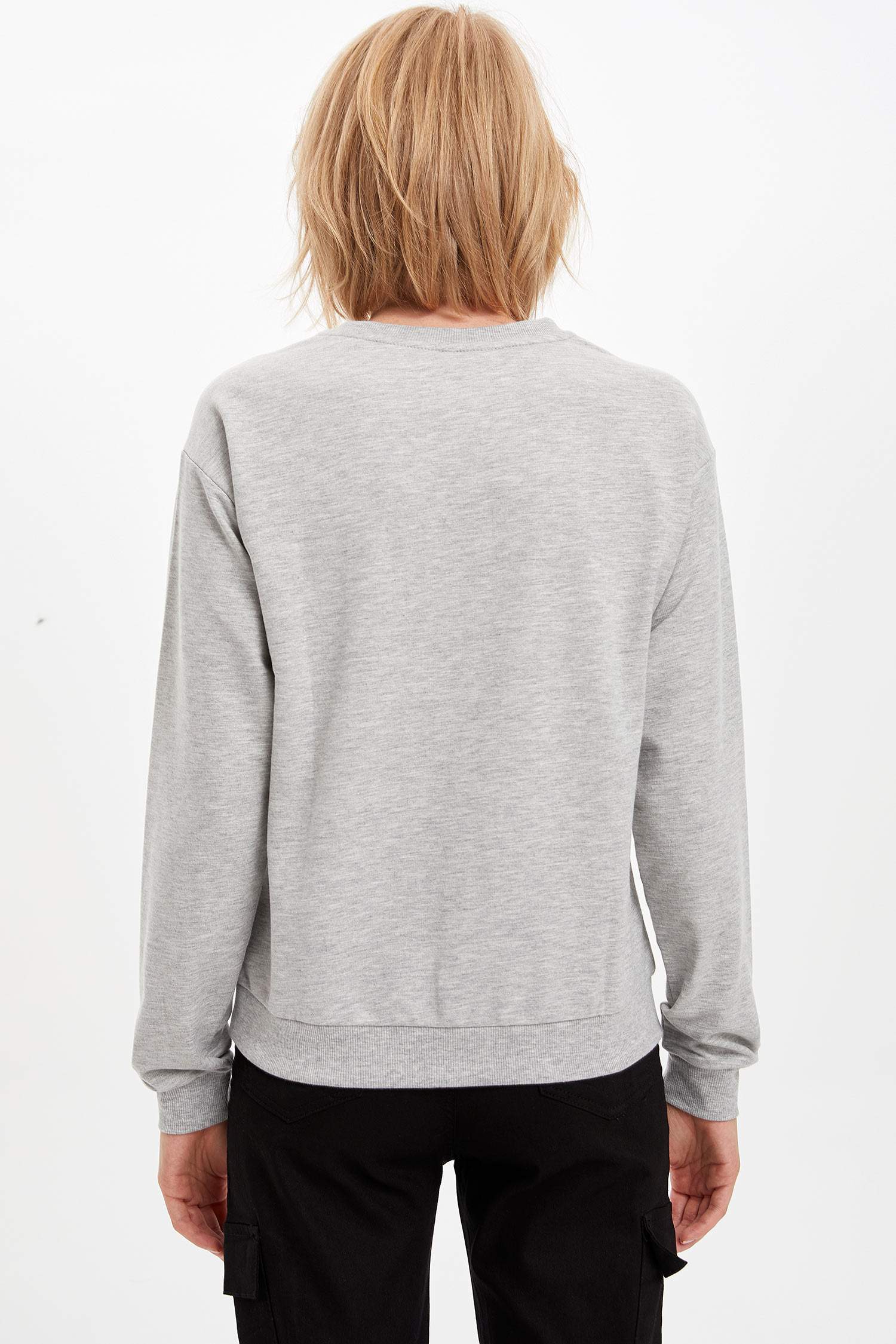 Defacto Baskılı Sweatshirt. 5