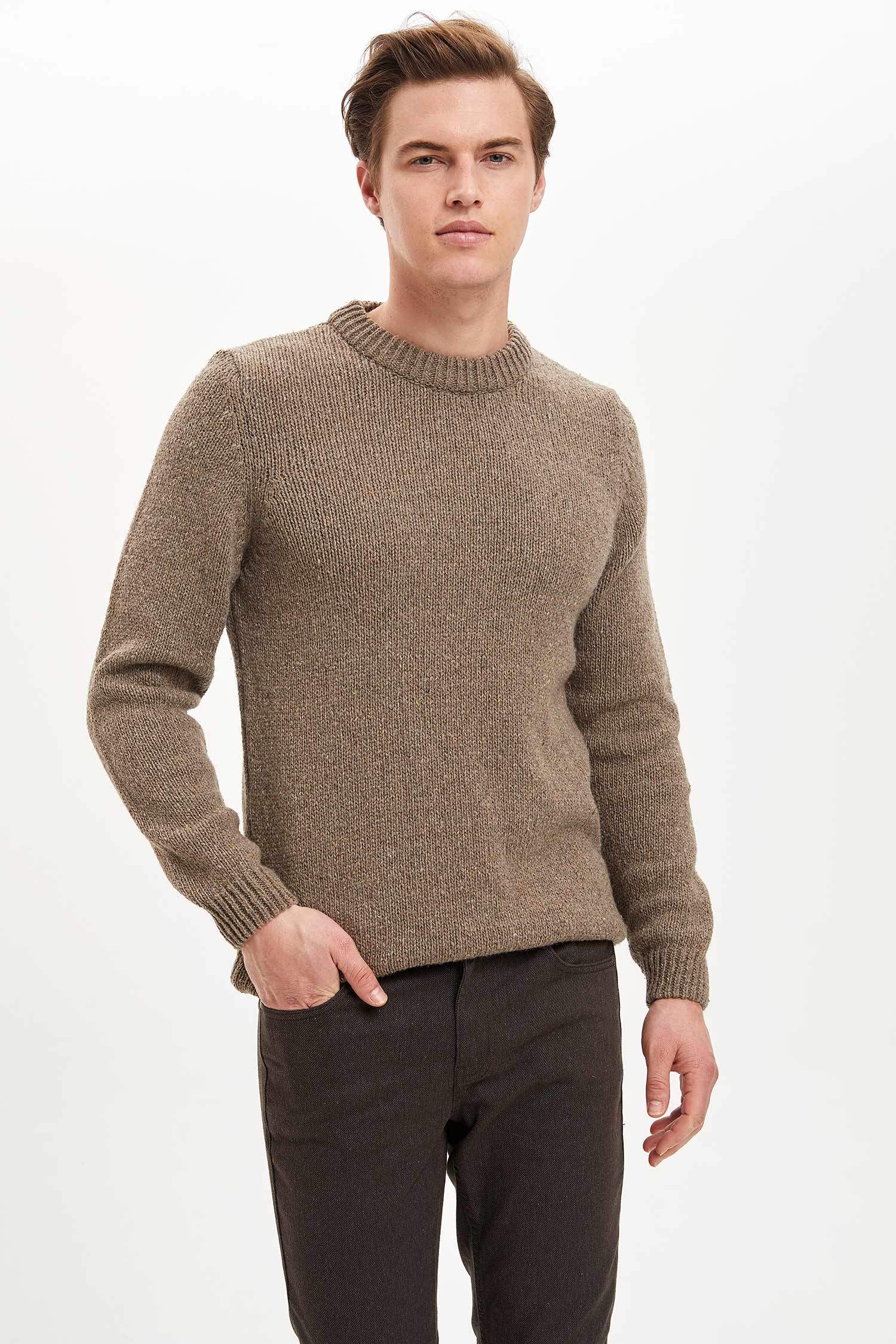 Defacto Slim Fit Basic Kazak. 1