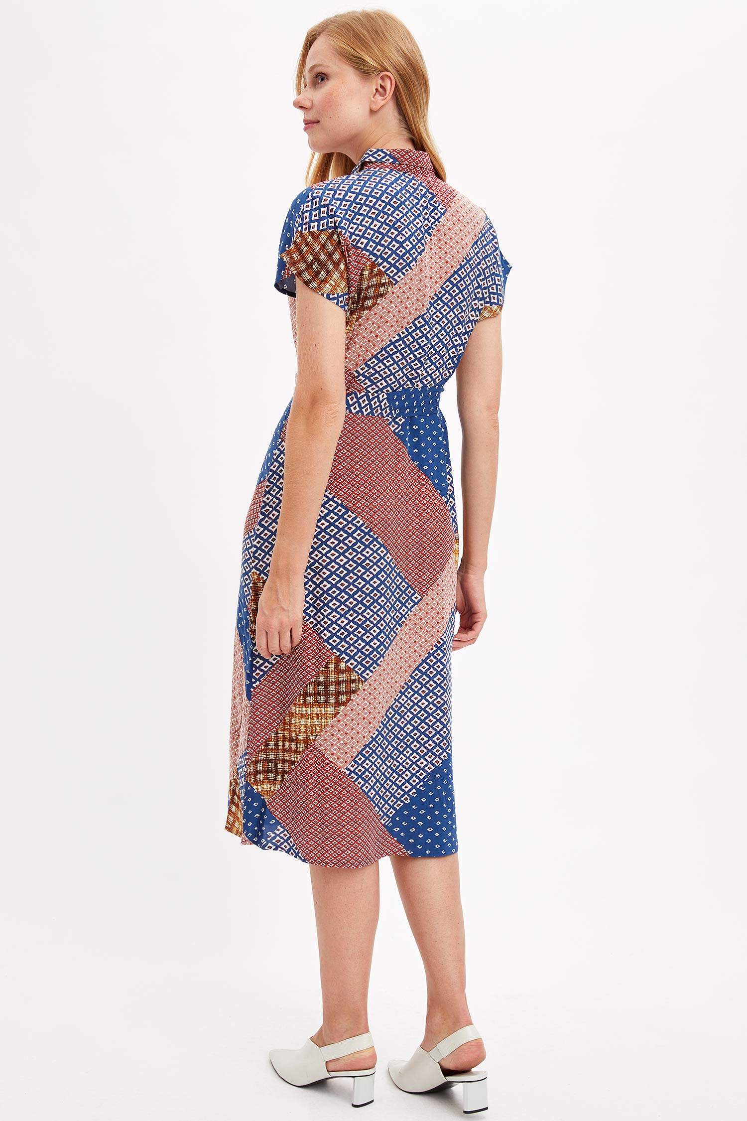 Defacto Desenli Uzun Elbise. 3