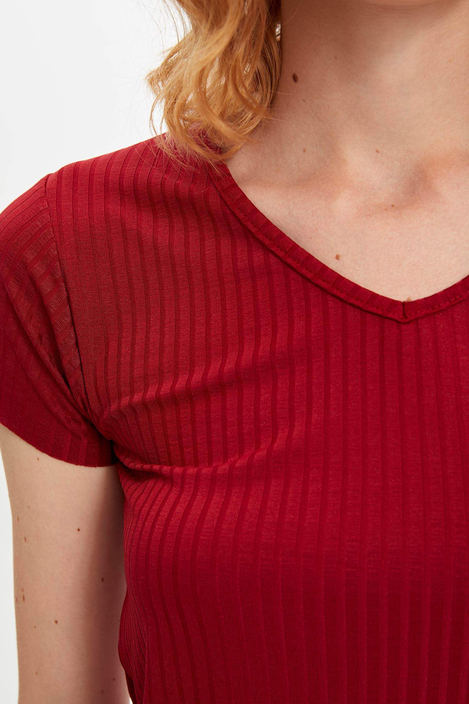 Defacto Basic Kısa Kollu T-shirt. 3