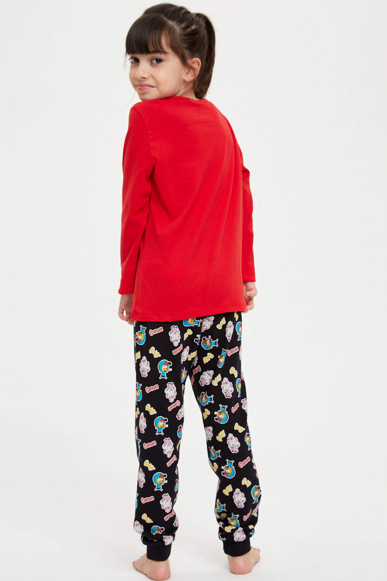 Defacto Kız Çocuk Kral Şakir Lisanslı Pijama Takımı. 4