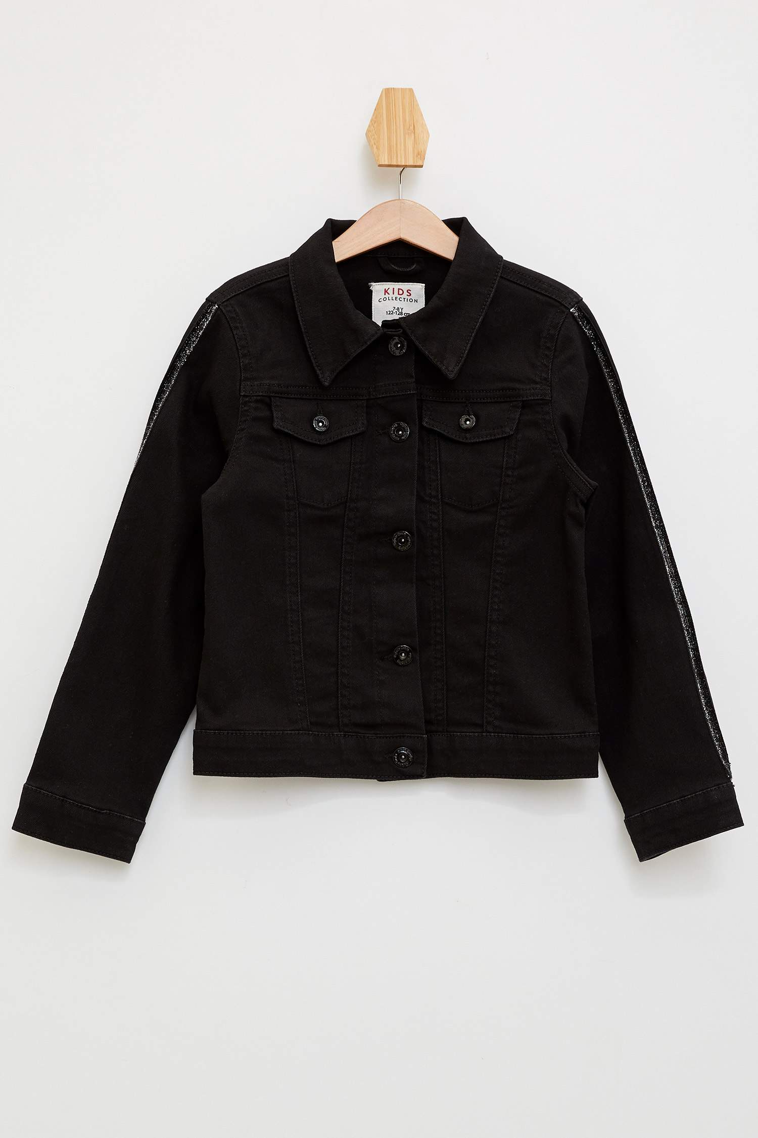 Defacto Şerit Detaylı Jean Ceket. 1