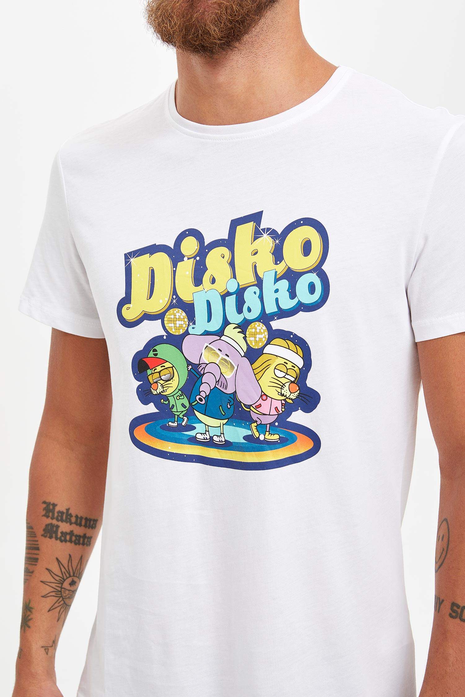 Defacto Kral Şakir Lisanslı Slim Fit T-shirt. 3