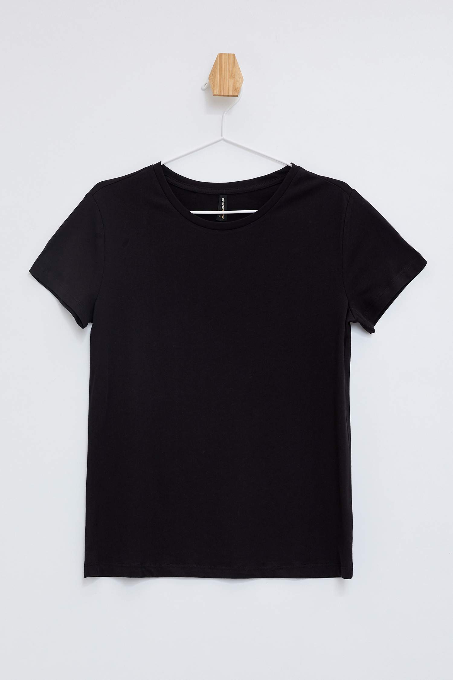 Defacto Kısa Kollu Basic Örme T-shirt. 1