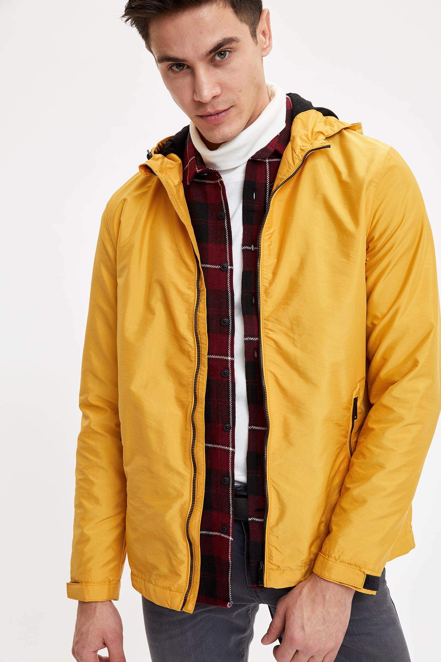 manteau jaune homme