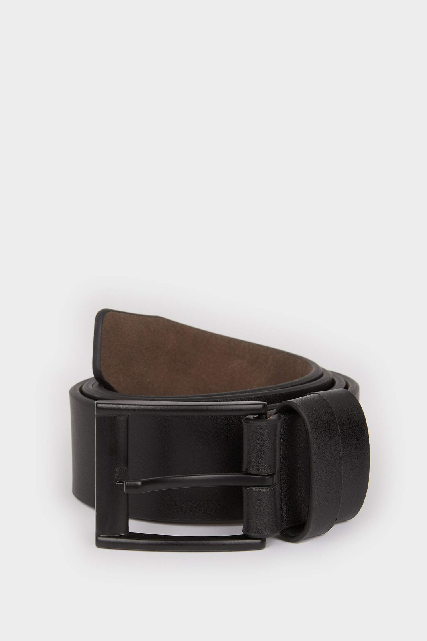 Erkek Dikdörtgen Toka Suni Deri Jean Kemeri