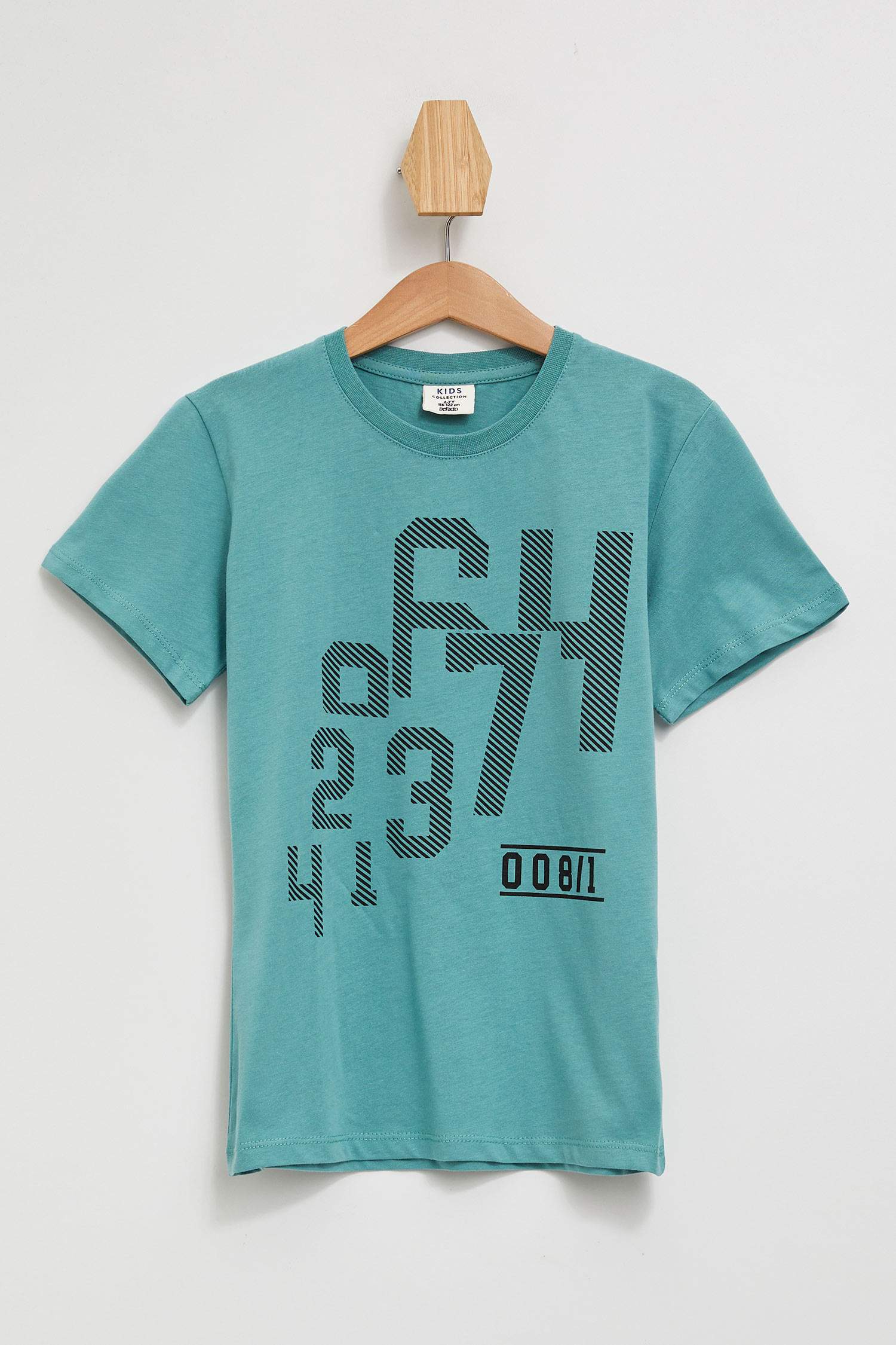 Defacto Erkek Çocuk Baskılı Kısa Kollu T-shirt. 1