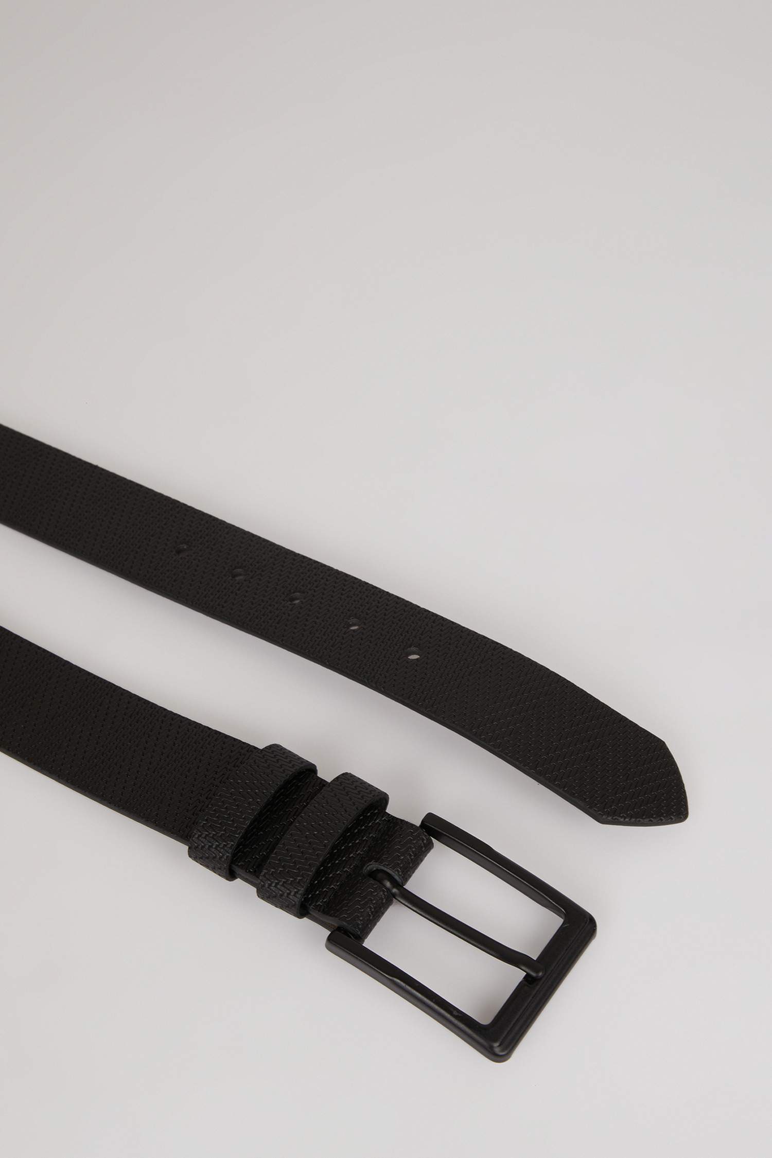 Erkek Dikdörtgen Toka Suni Deri Jean Kemeri