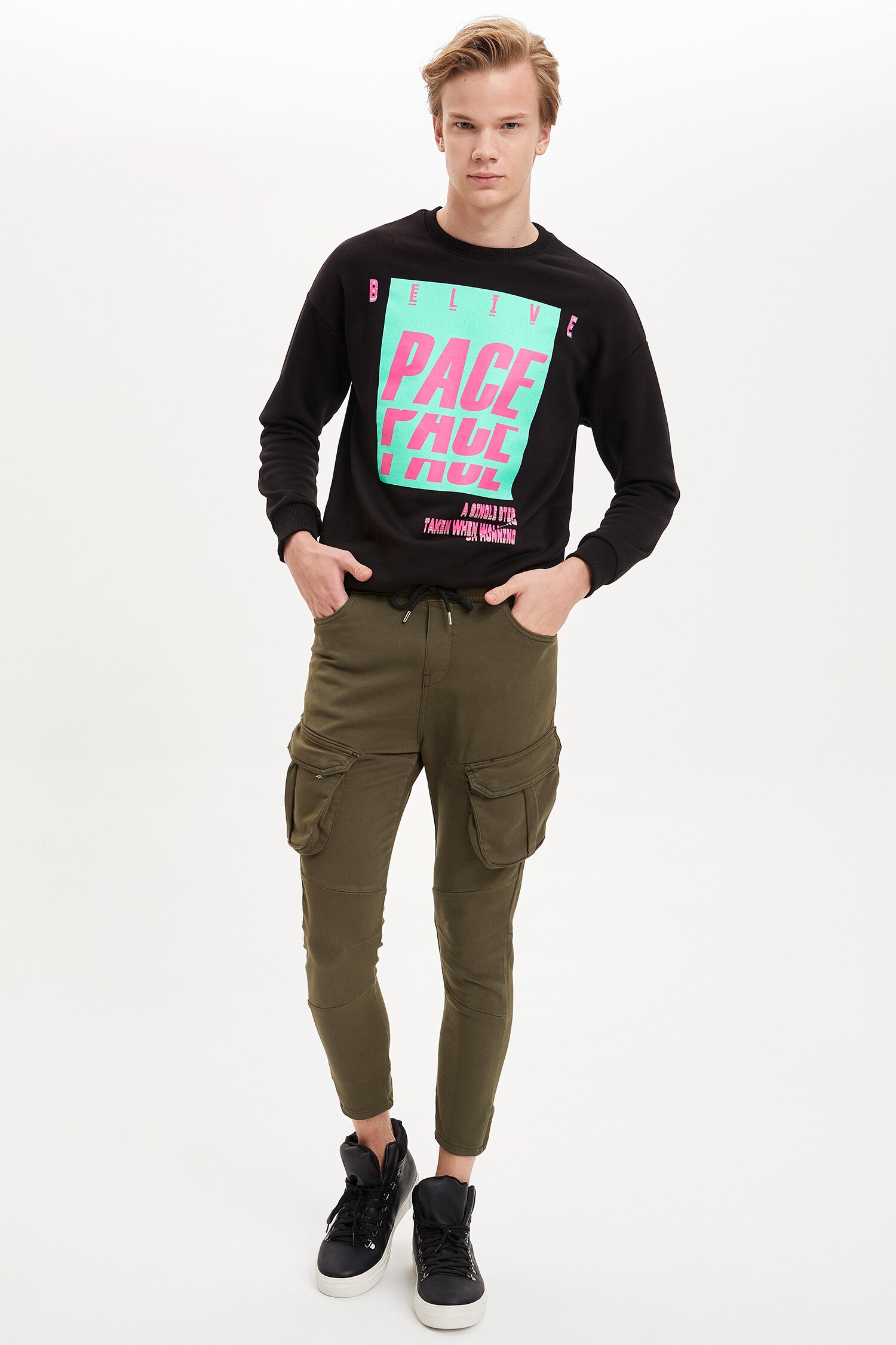 Defacto Slim Fit Kargo Pantolon. 2