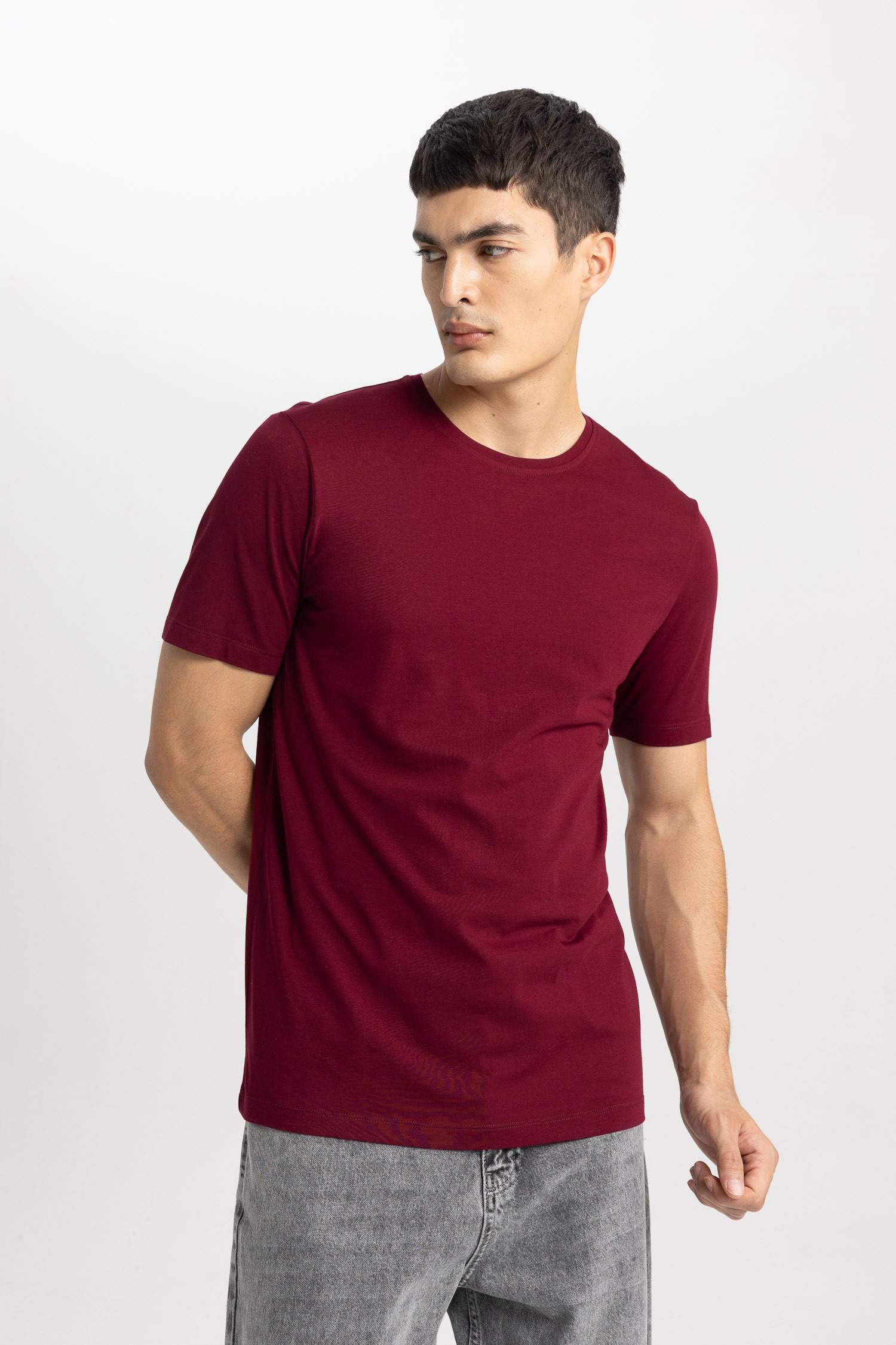Slim Fit Crew Neck Premium Quality Basic T-Shirt