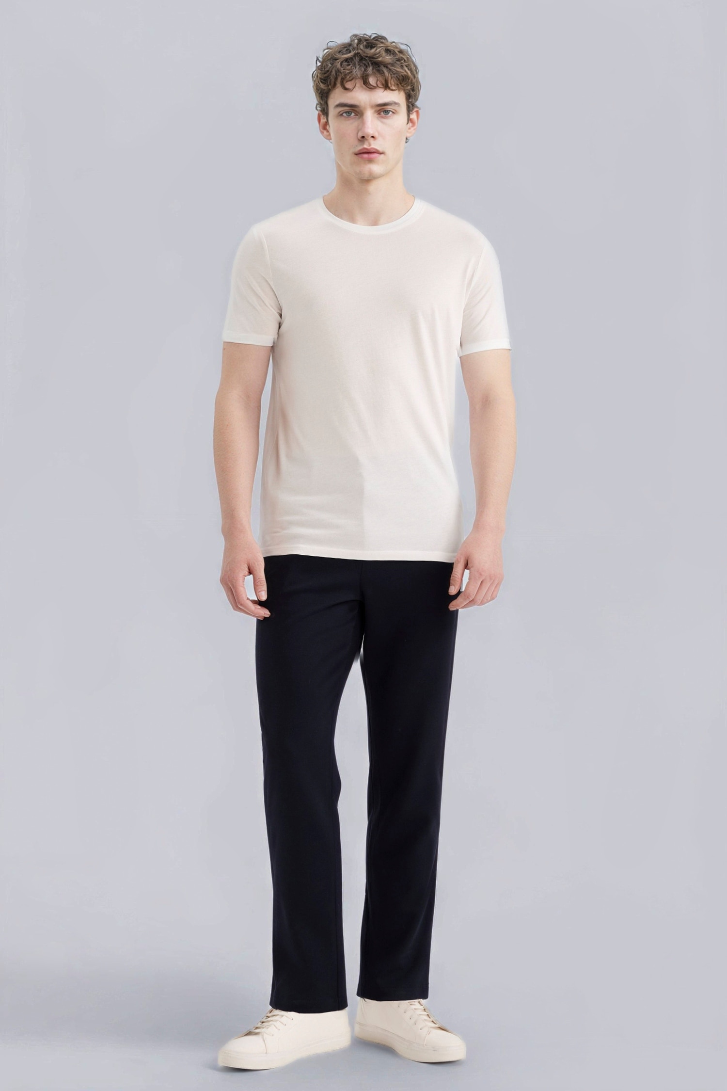 DeFacto Slim Fit Modal Pamuklu Basic Tişört görsel 2