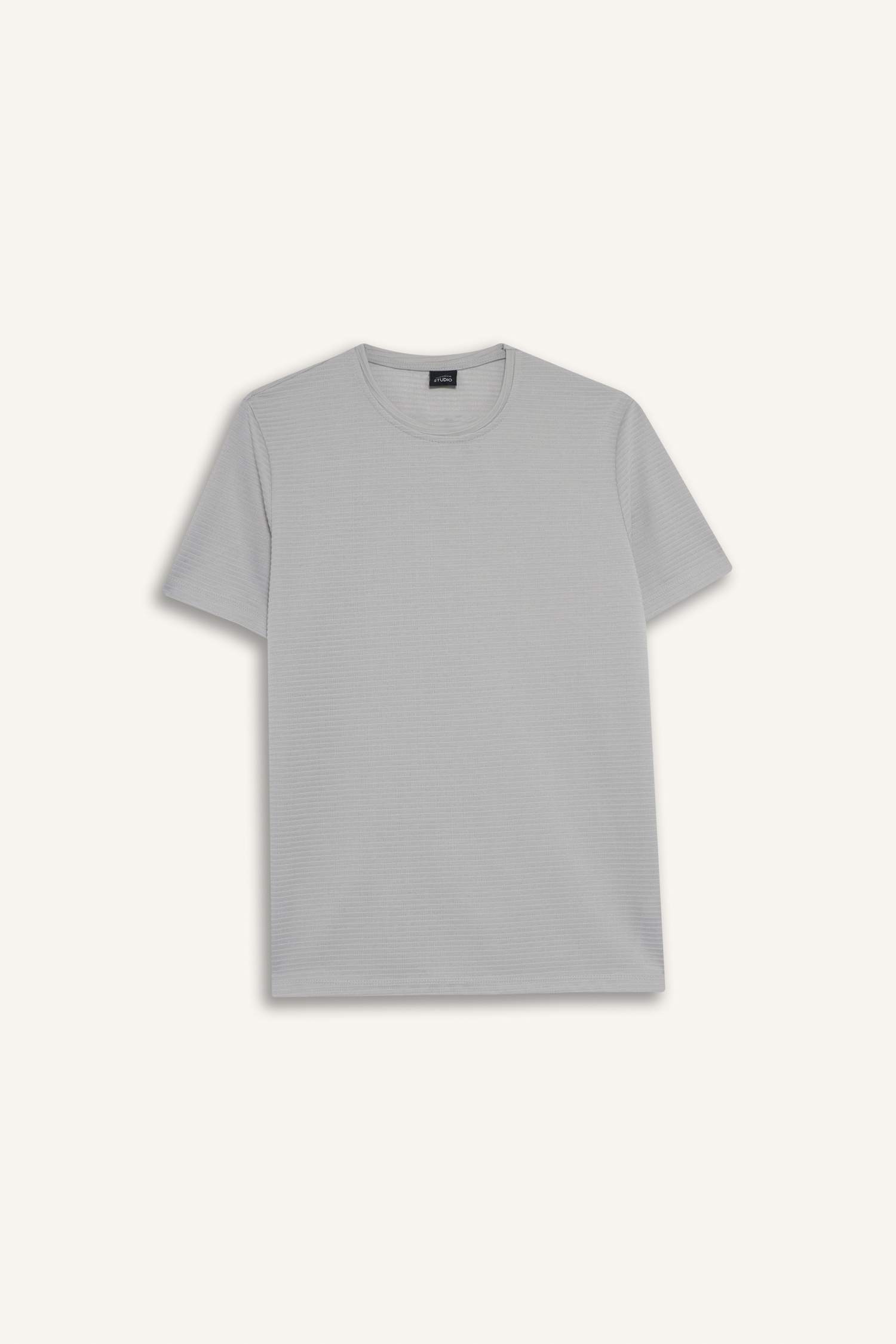 تيشيرت سامبل سليم فيت برقبة مستديرة