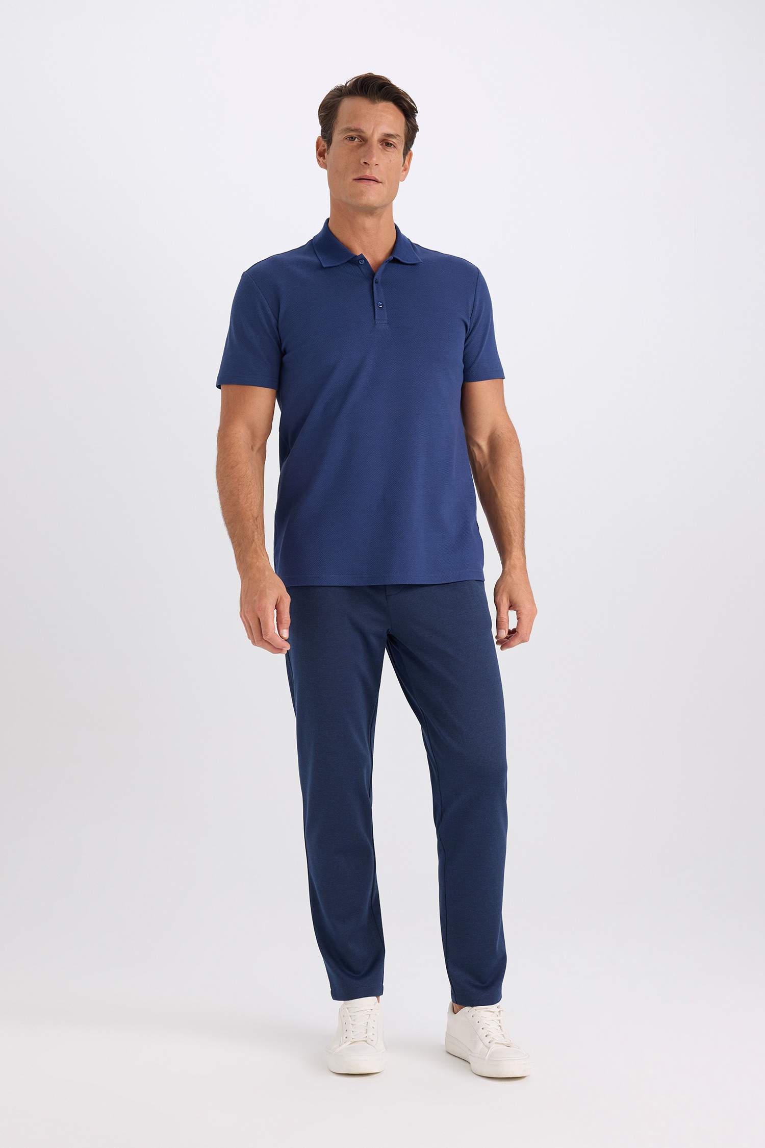 Поло с коротким рукавом, Slim Fit, базовая модель