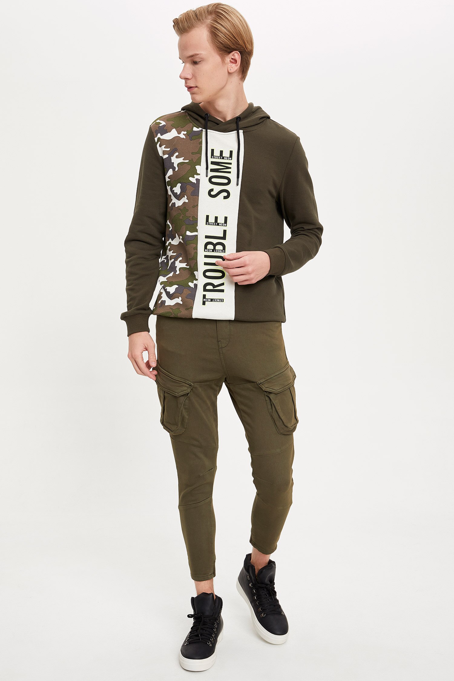 Defacto Örme Jogger Pantolon. 2