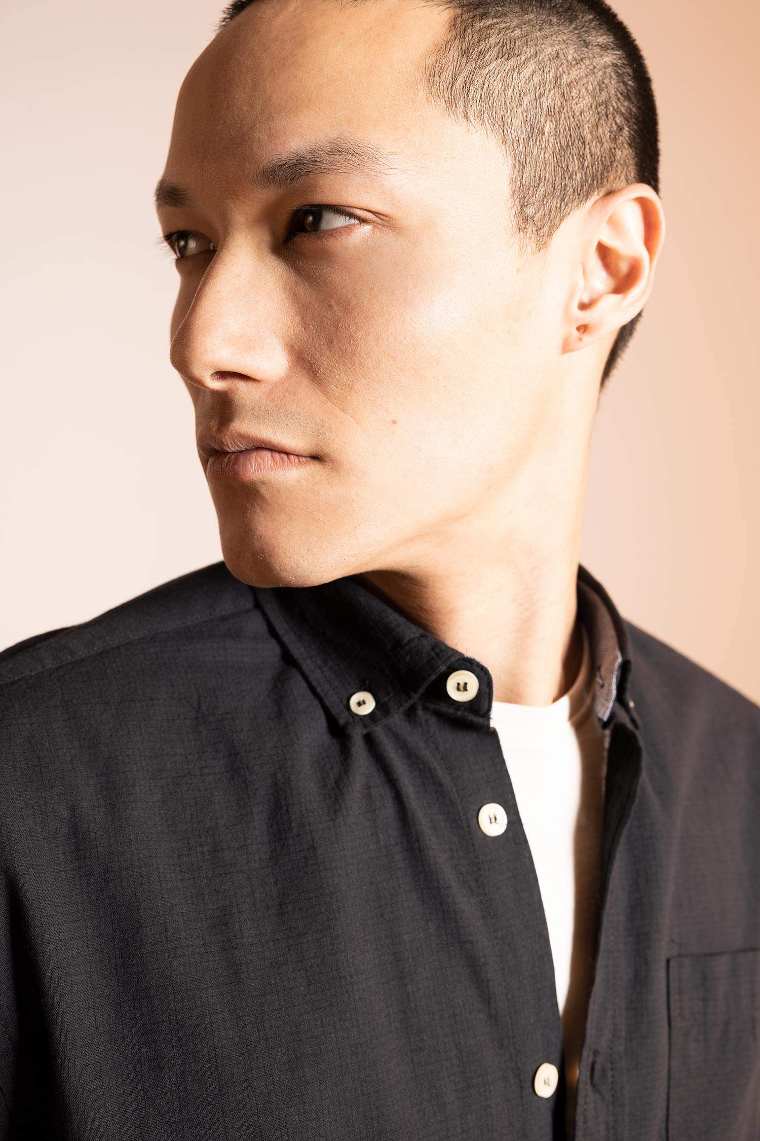 Рубашка приталенного кроя с длинным рукавом