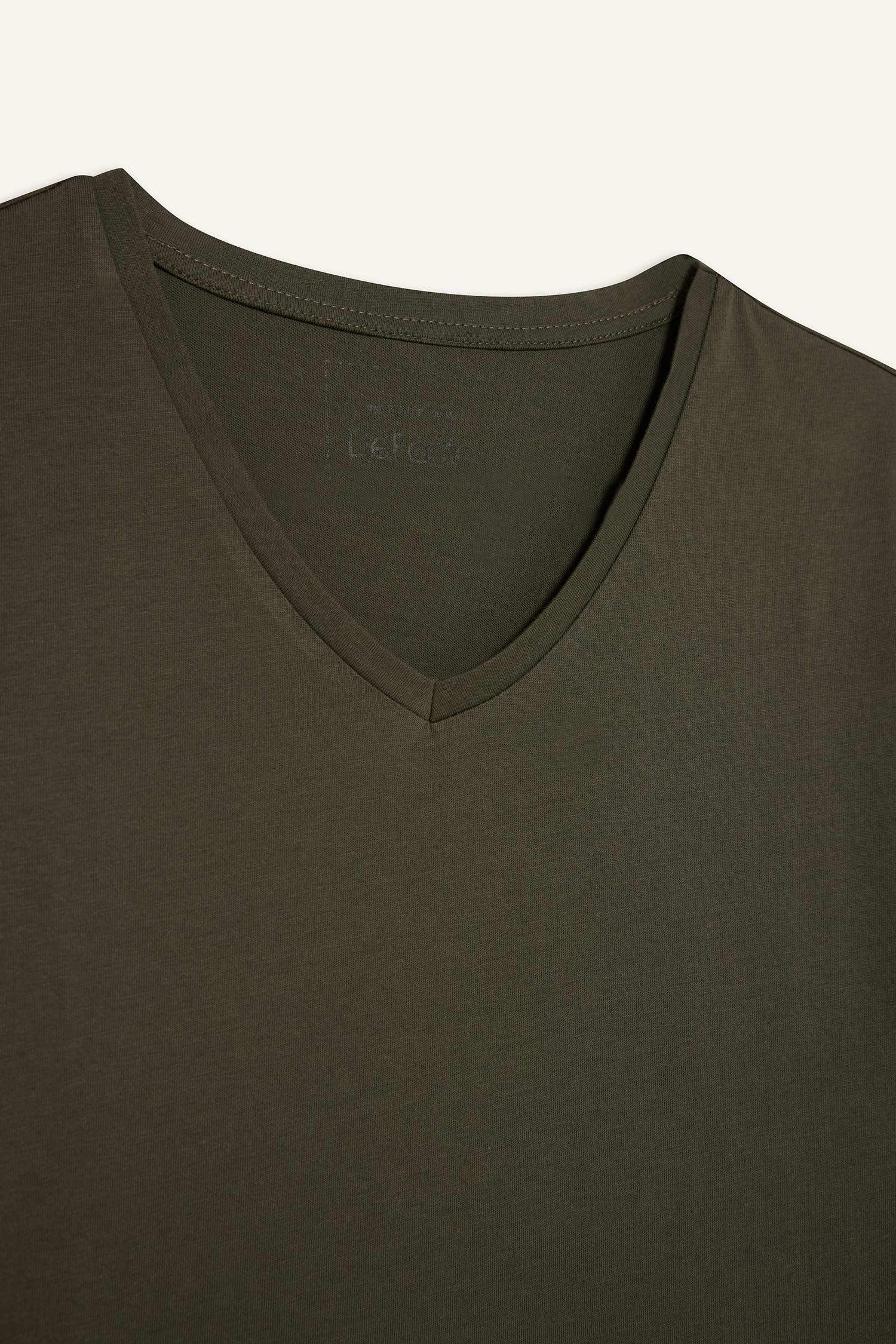 تيشيرت سادة نص ردن سليم فيت