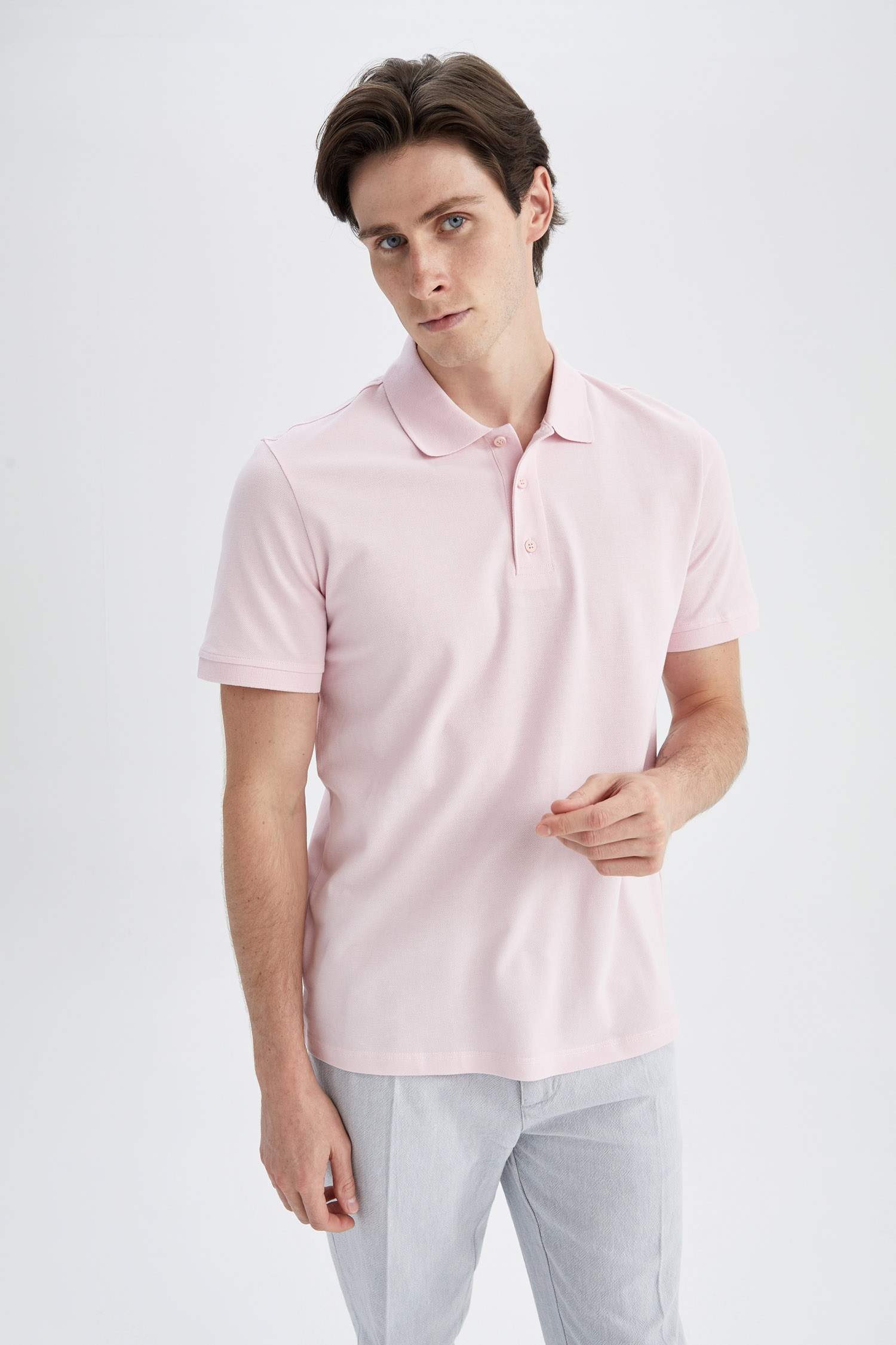 Футболка-поло стандартного кроя из 100% хлопка