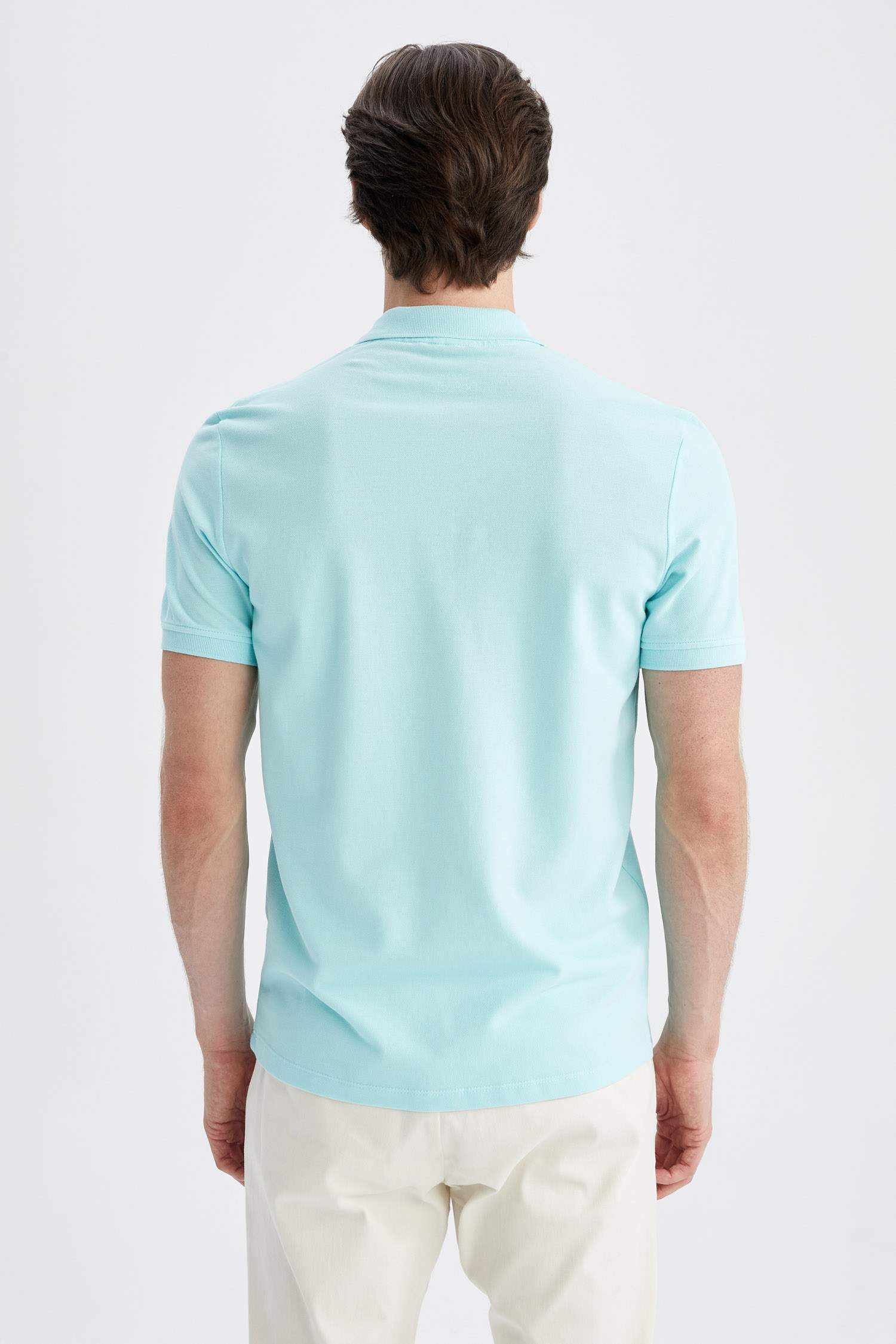 Футболка-поло стандартного кроя из 100% хлопка