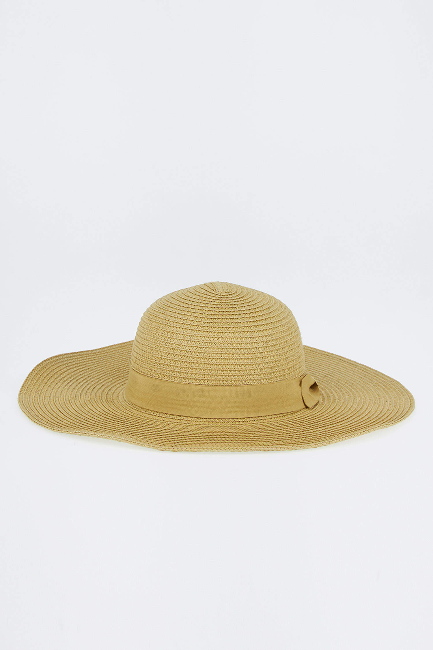 Defacto Kadın Şerit Detaylı Hasır Şapka. 1