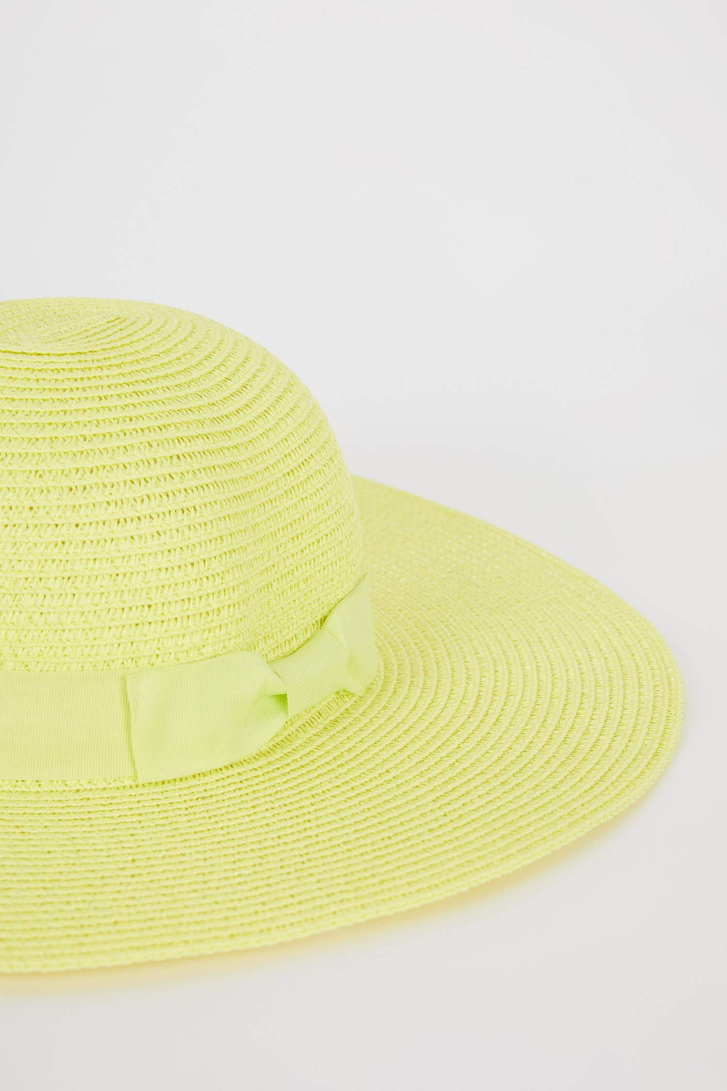 Stripe Detail Straw Hat