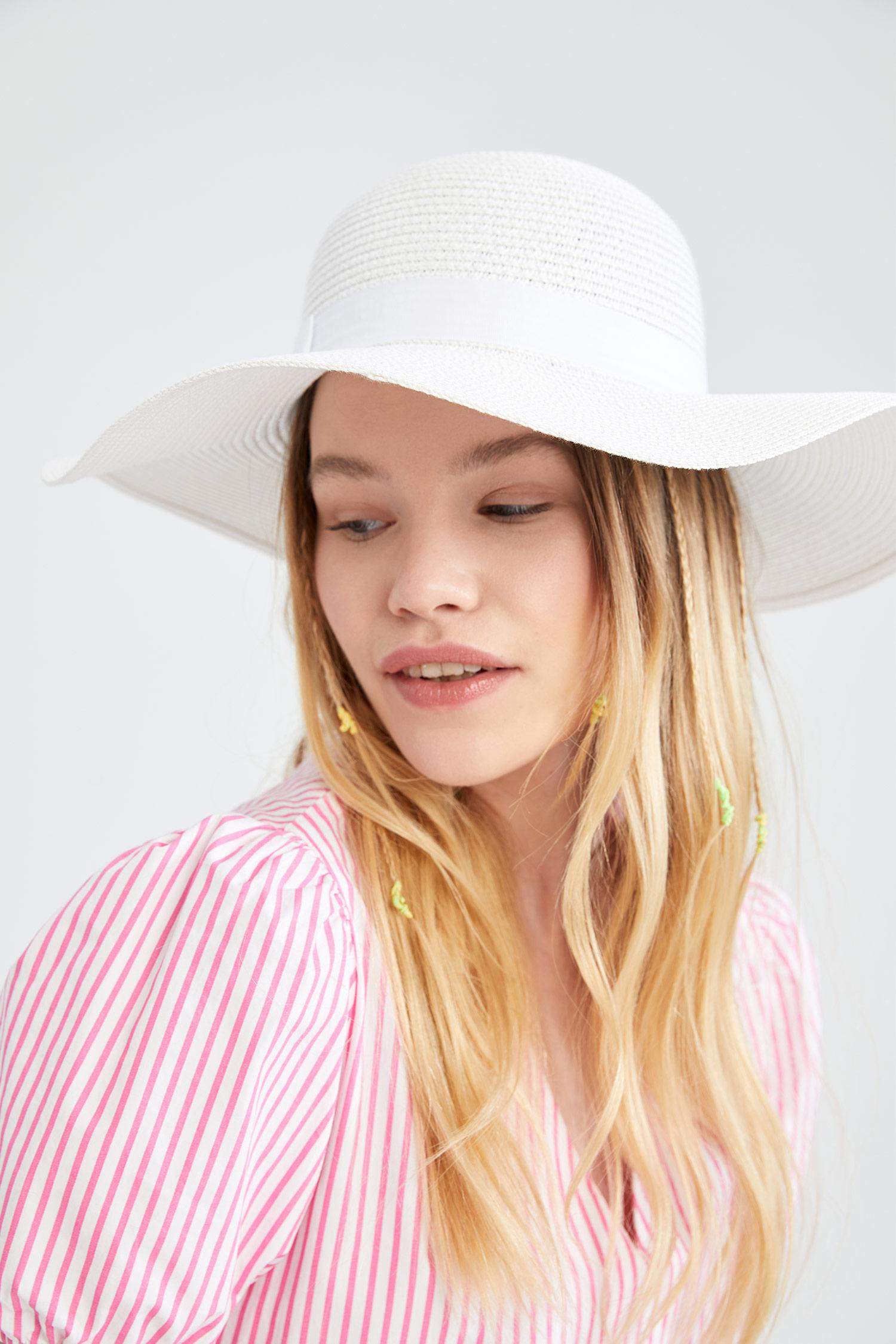 White WOMAN Women Straw Hat 2733566 DeFacto