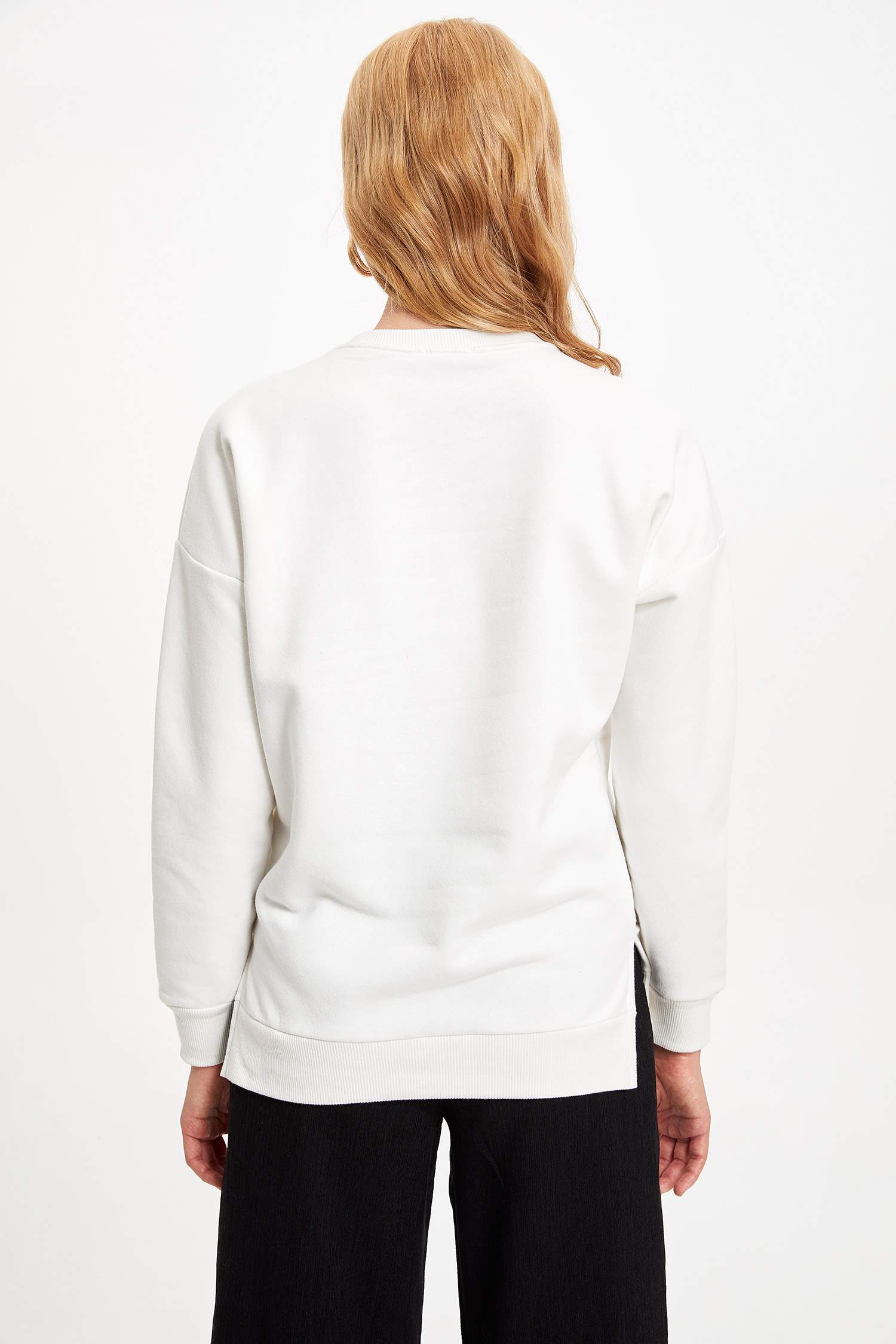 Defacto Baskılı Sweatshirt. 5