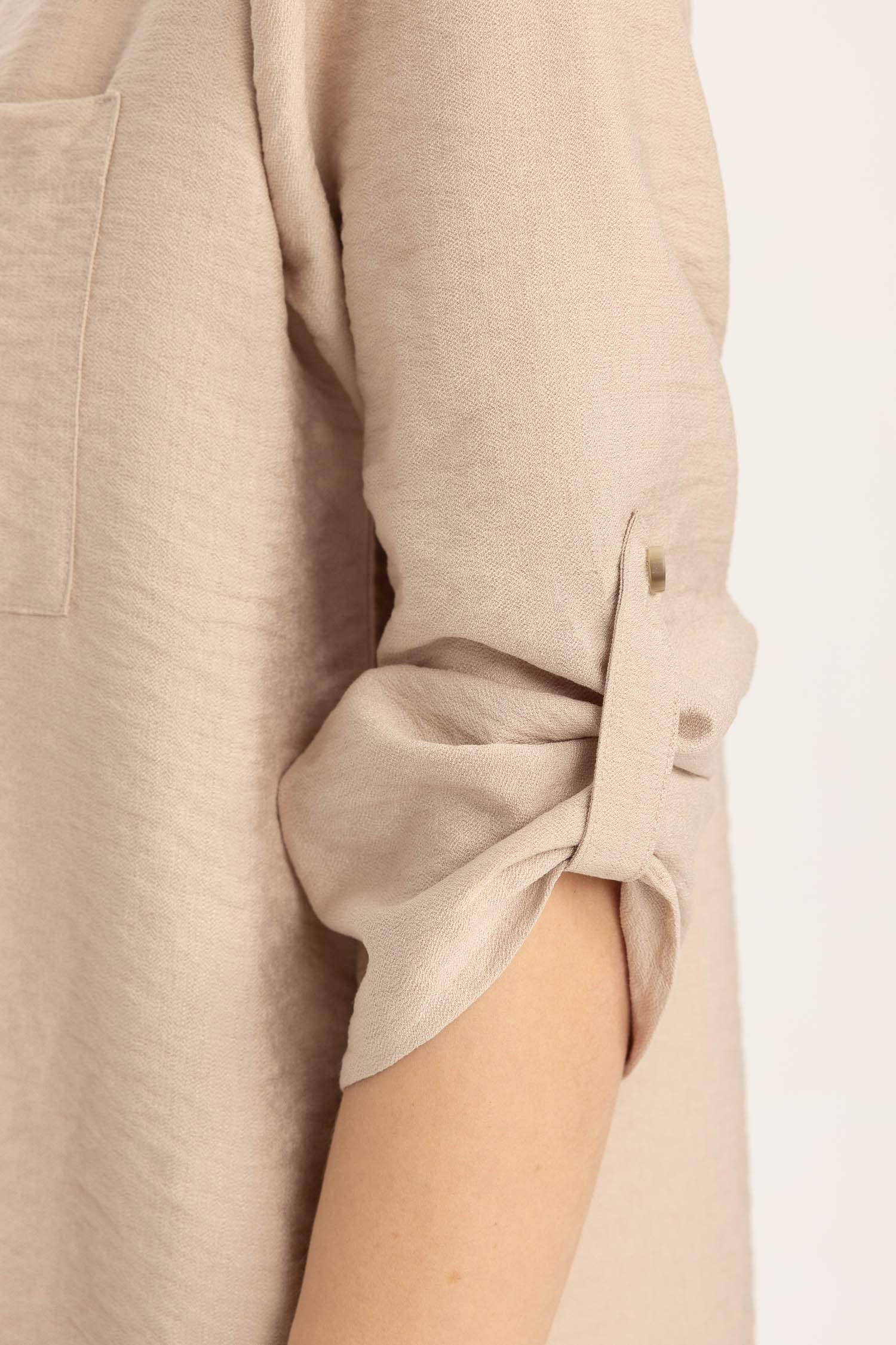 قميص ردن طويل قصة عادية