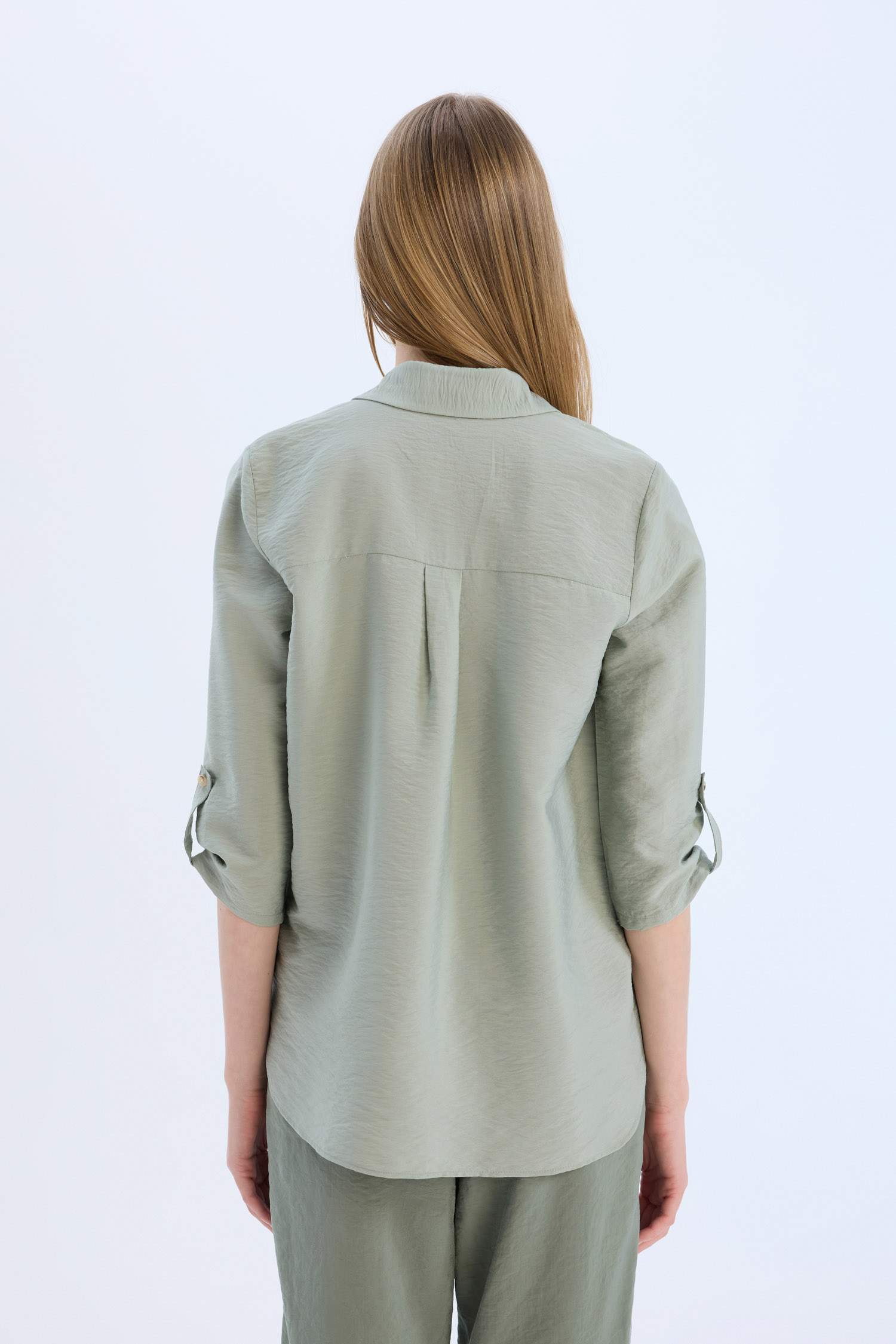 Regular Fit Basic Düz Uzun Kollu Gömlek