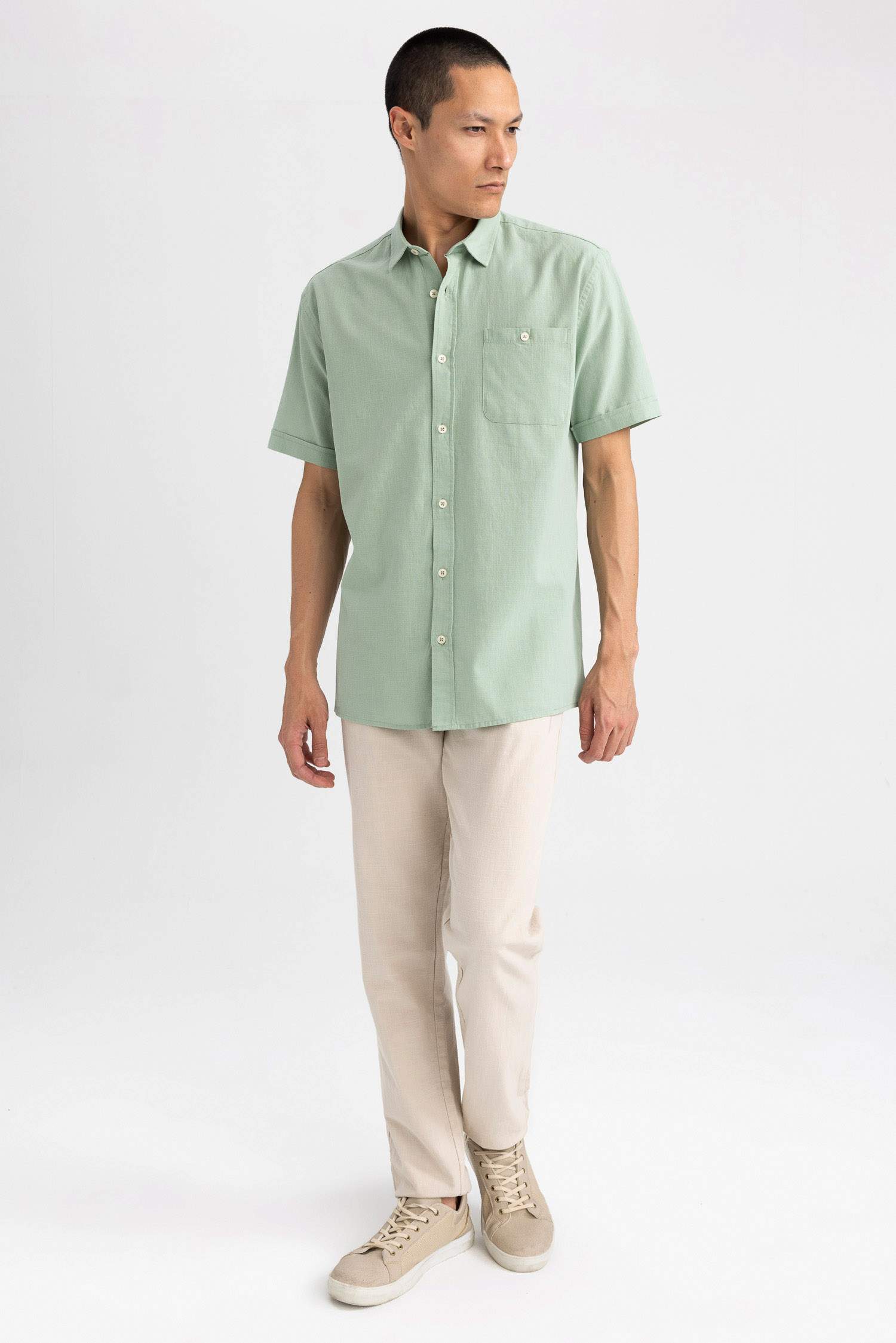 қалыпты пішім Қысқа жеңді жейде