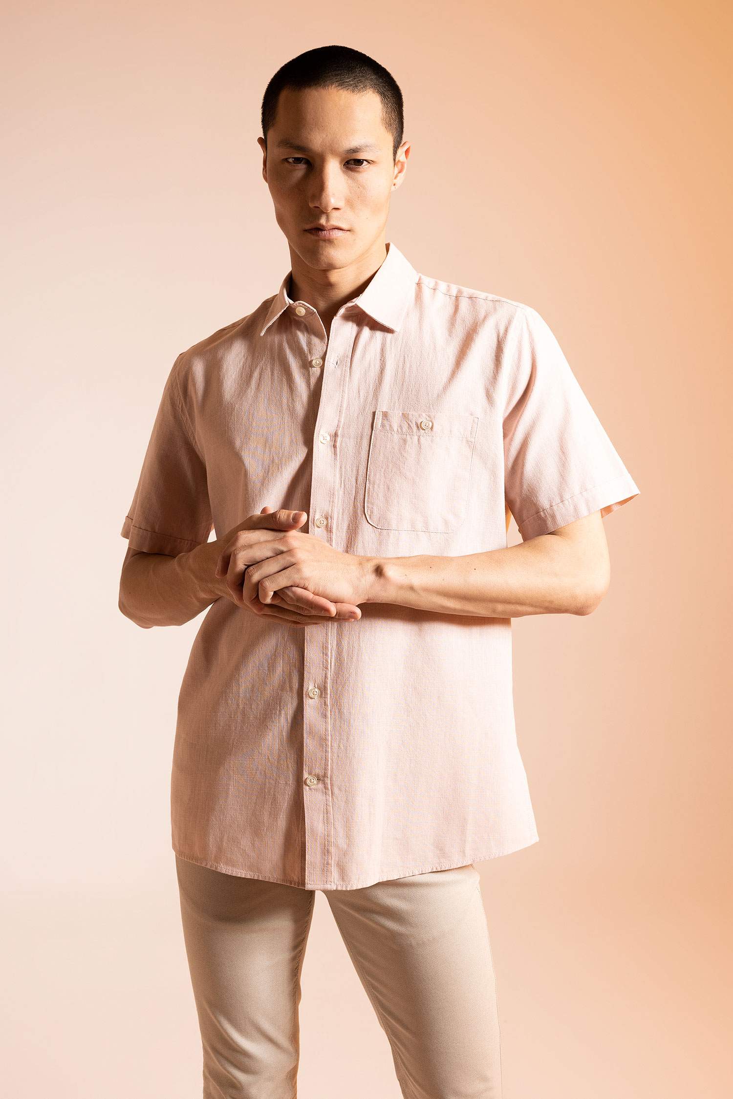 قميص بولو نص كم قصة عادية