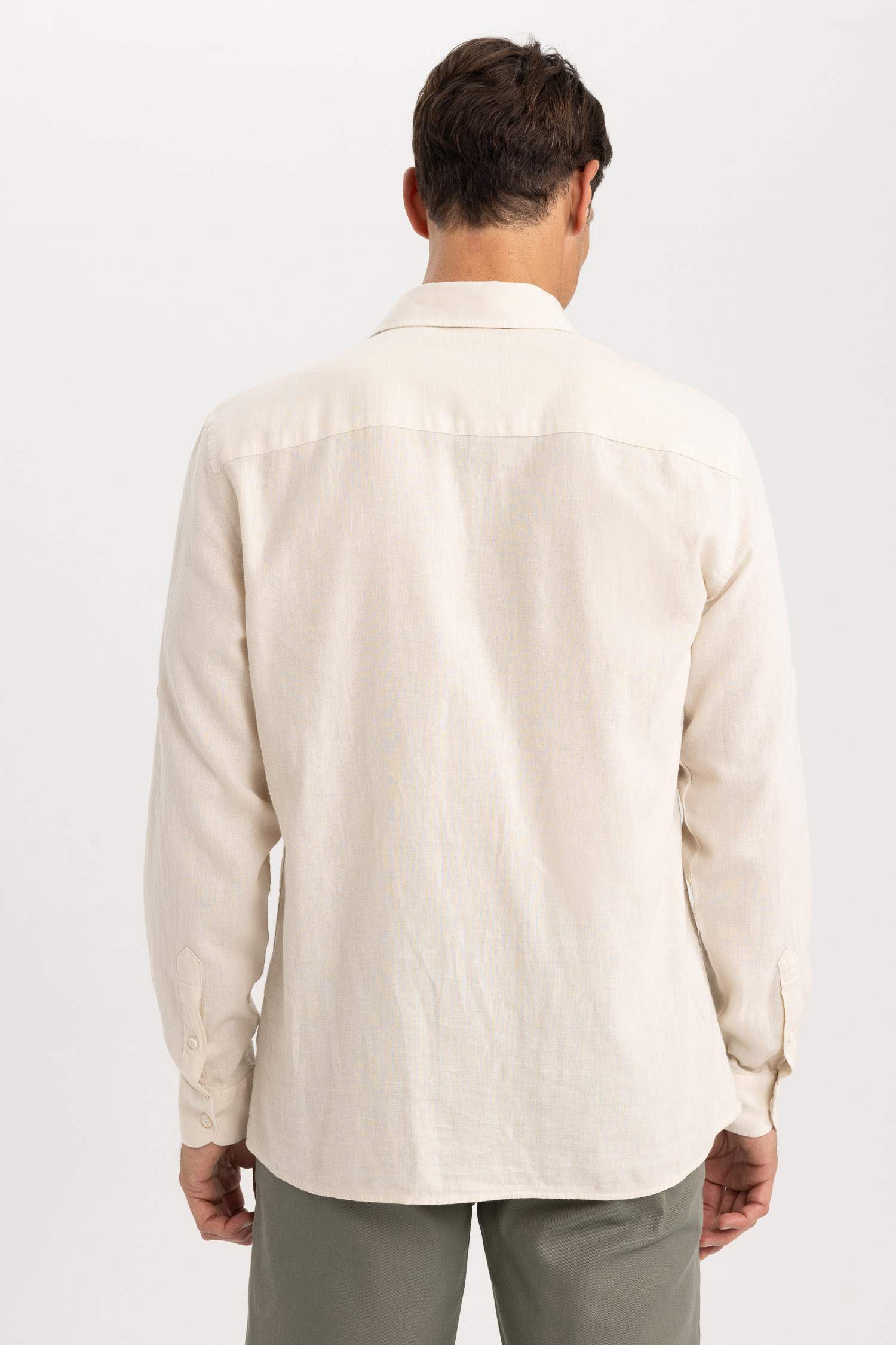 Chemise Coupe Régulière À Manches Longues