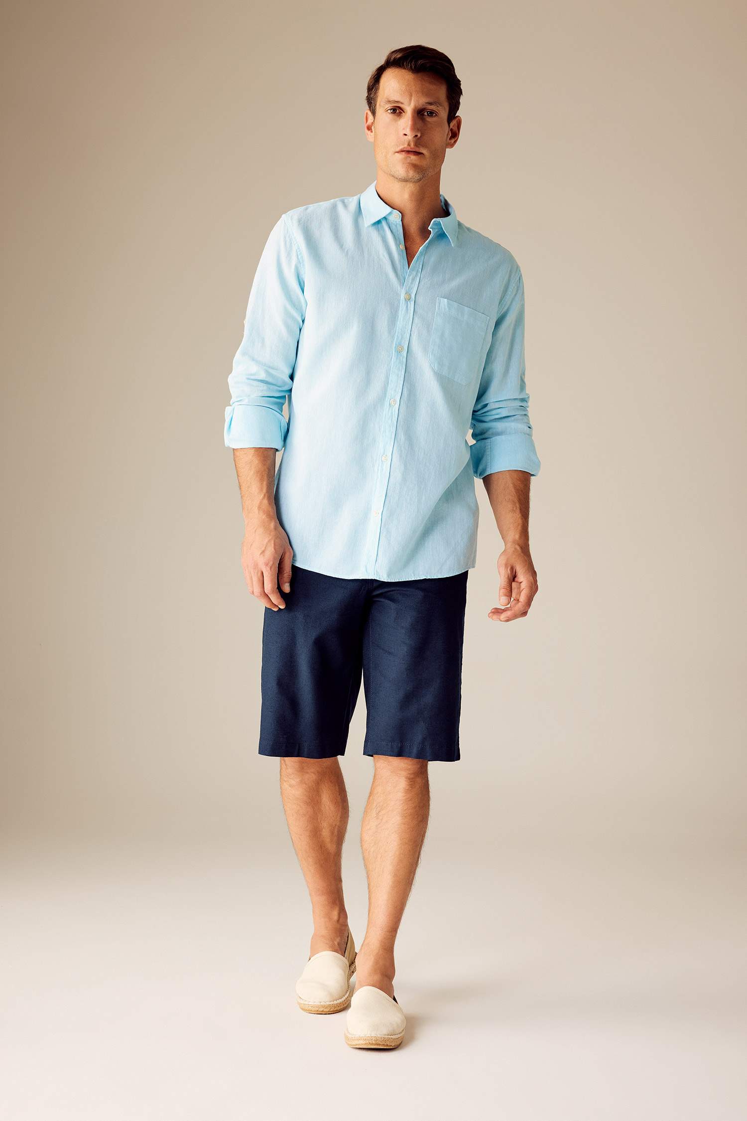 поло жаға мақта Ұзын жеңді көйлек