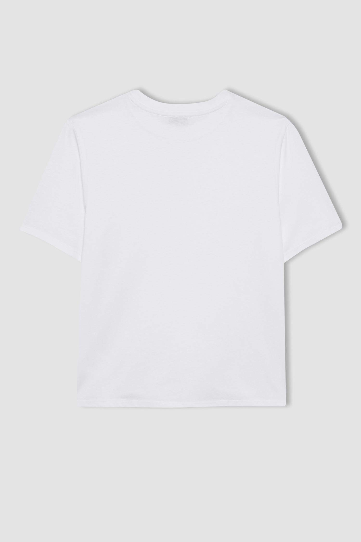 Regular Fit Crew Neck Cotton Short Sleeve T-Shirt