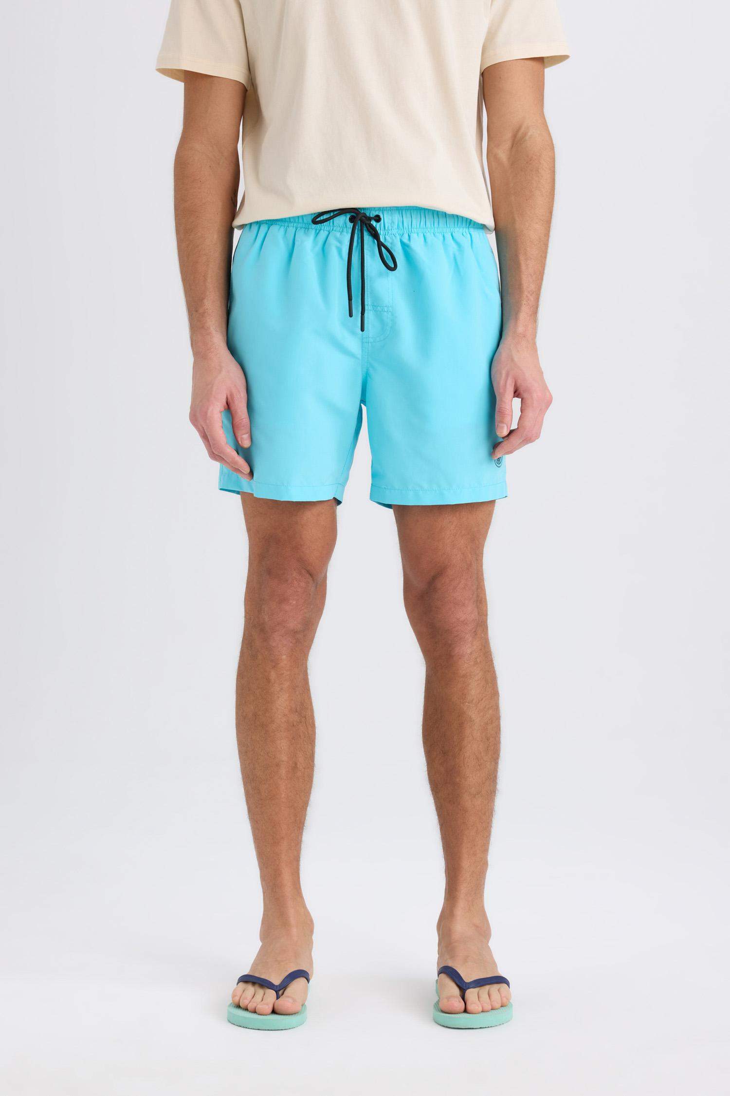 Mesh Lined Short Length Swim Shorts