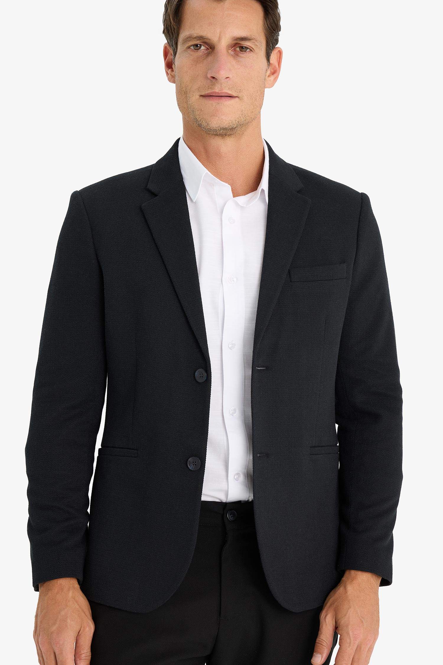 سترة بليزر سليم فيت مبطن