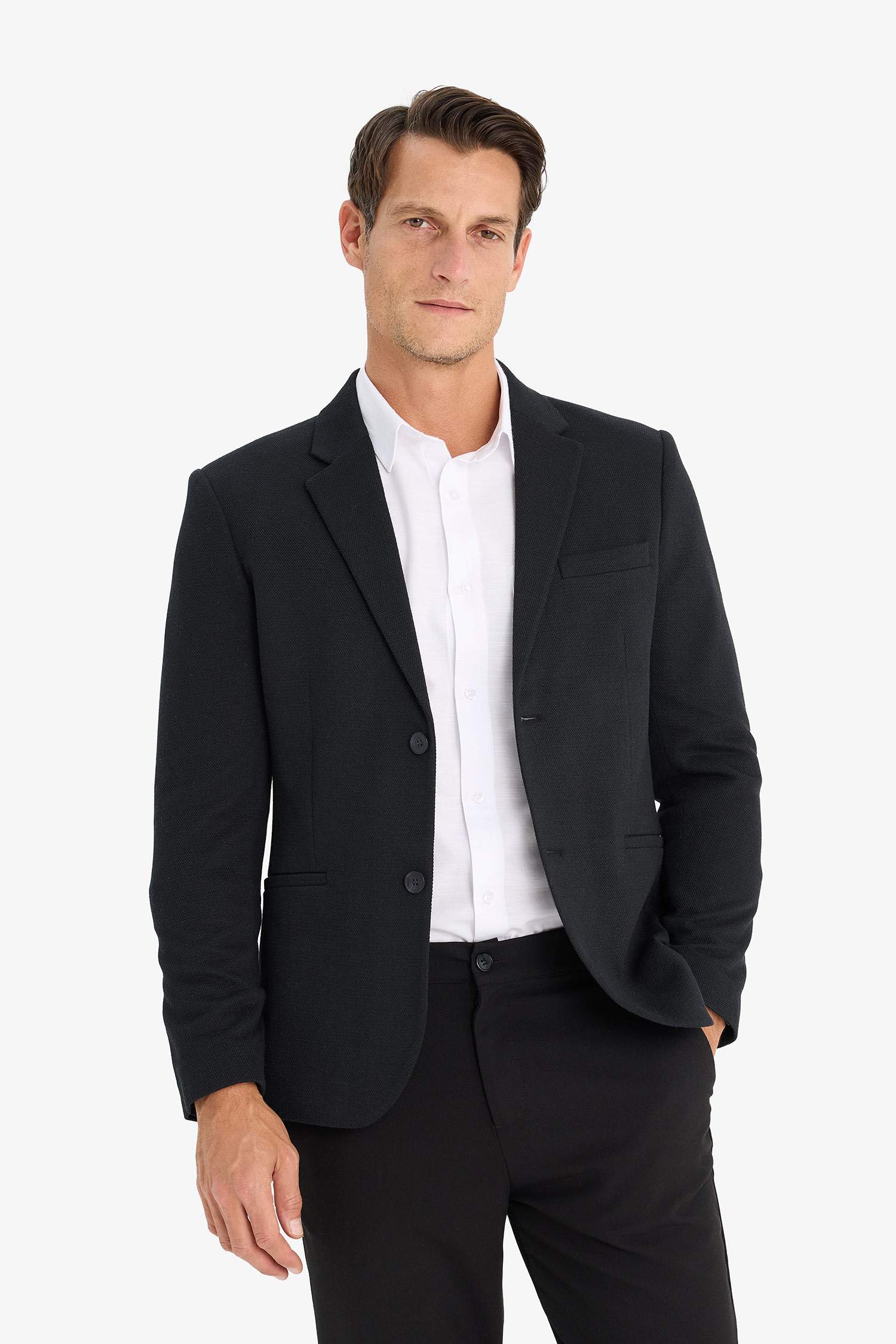 سترة بليزر سليم فيت مبطن