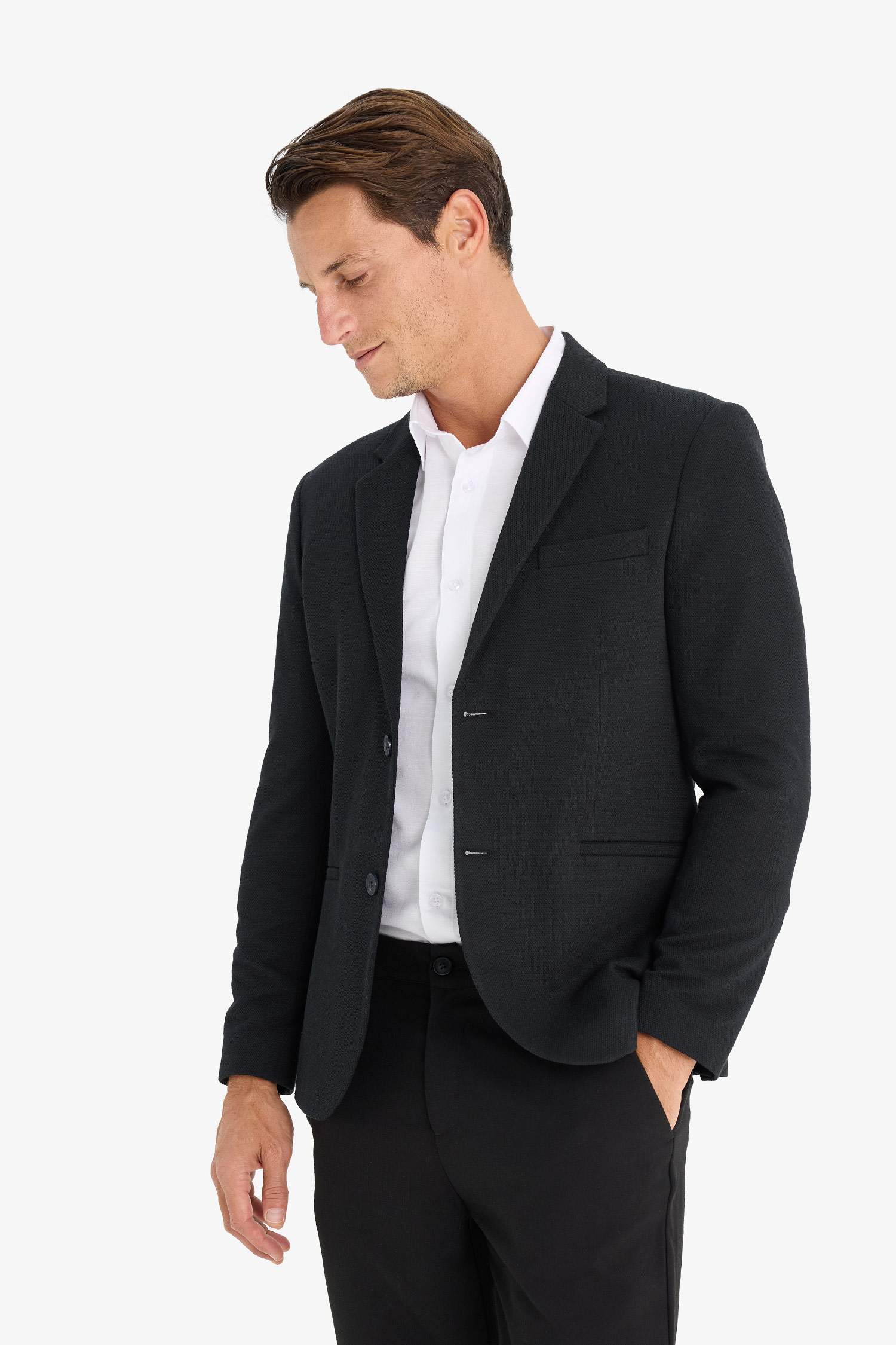 سترة بليزر سليم فيت مبطن