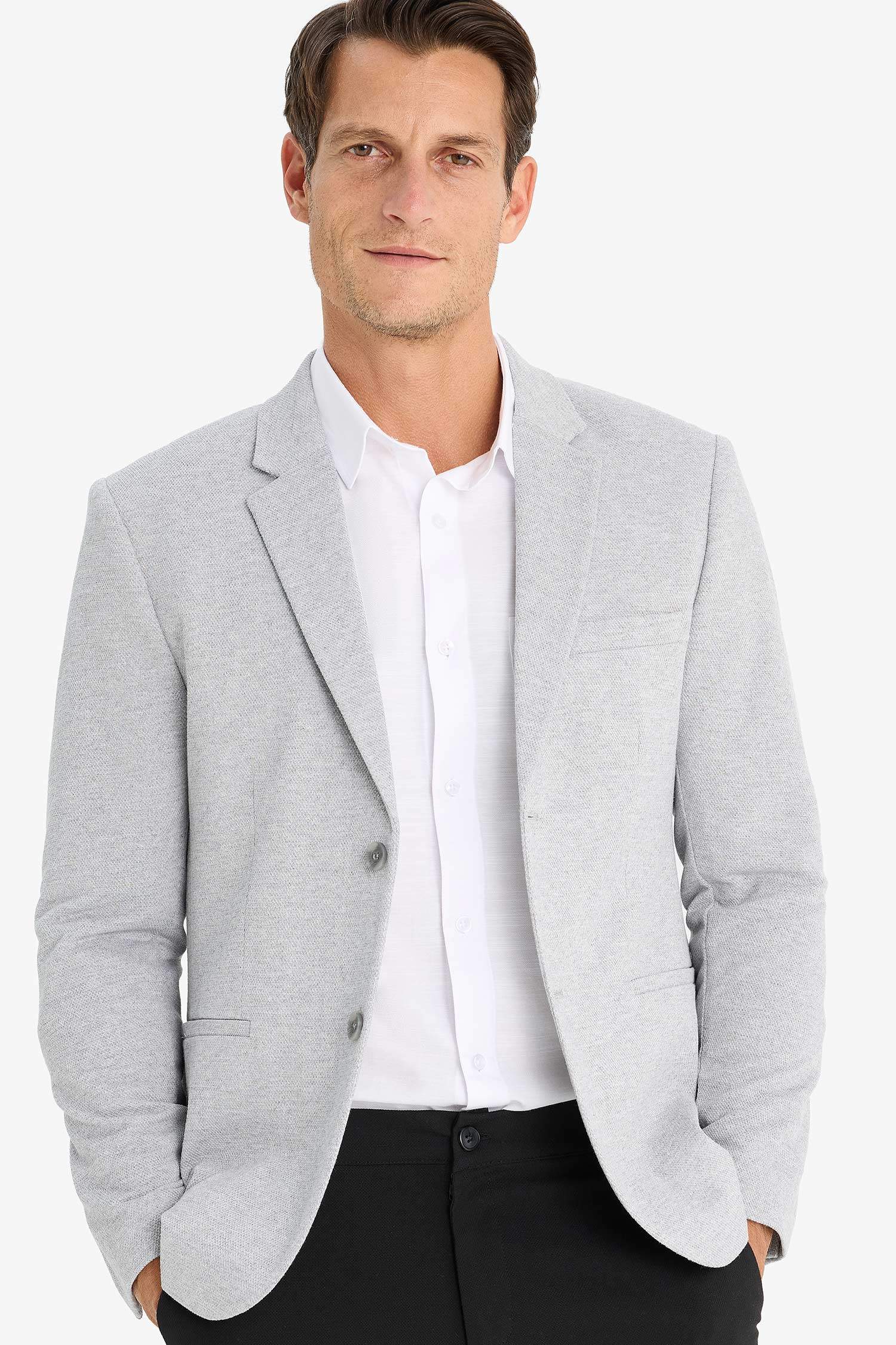 سترة بليزر سليم فيت مبطن