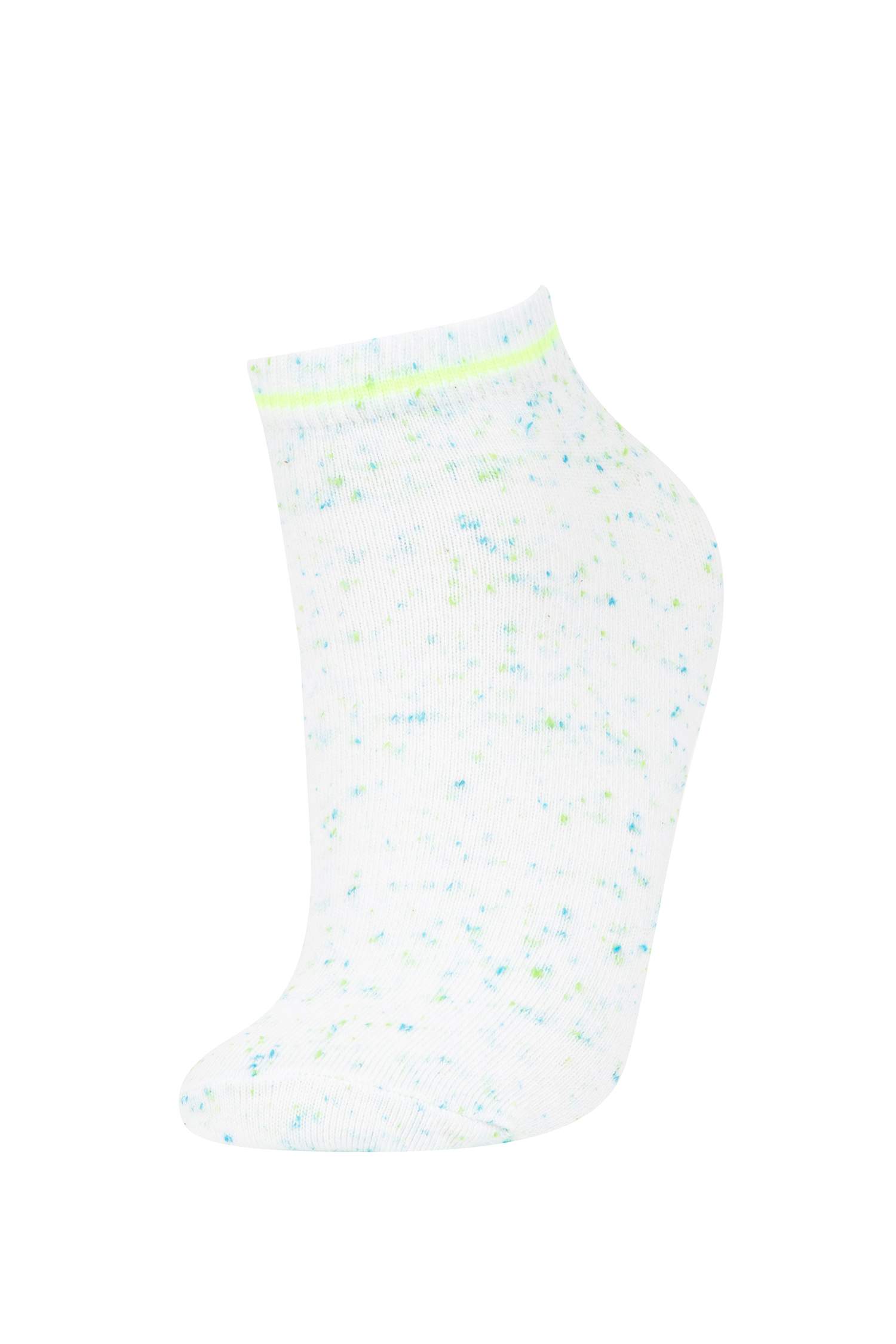 Kadın 5'li Pamuklu Patik Çorap