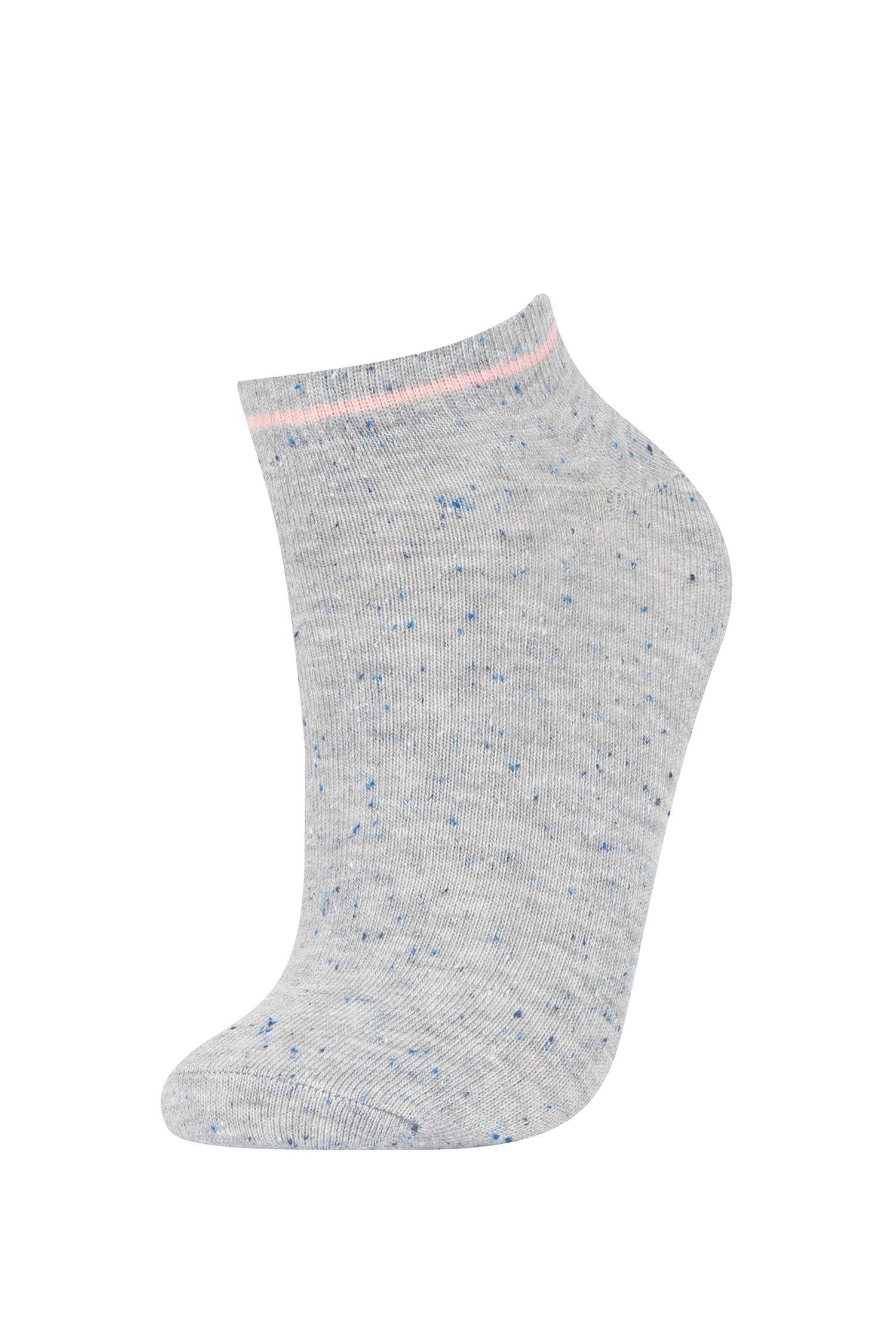 Kadın 5'li Pamuklu Patik Çorap